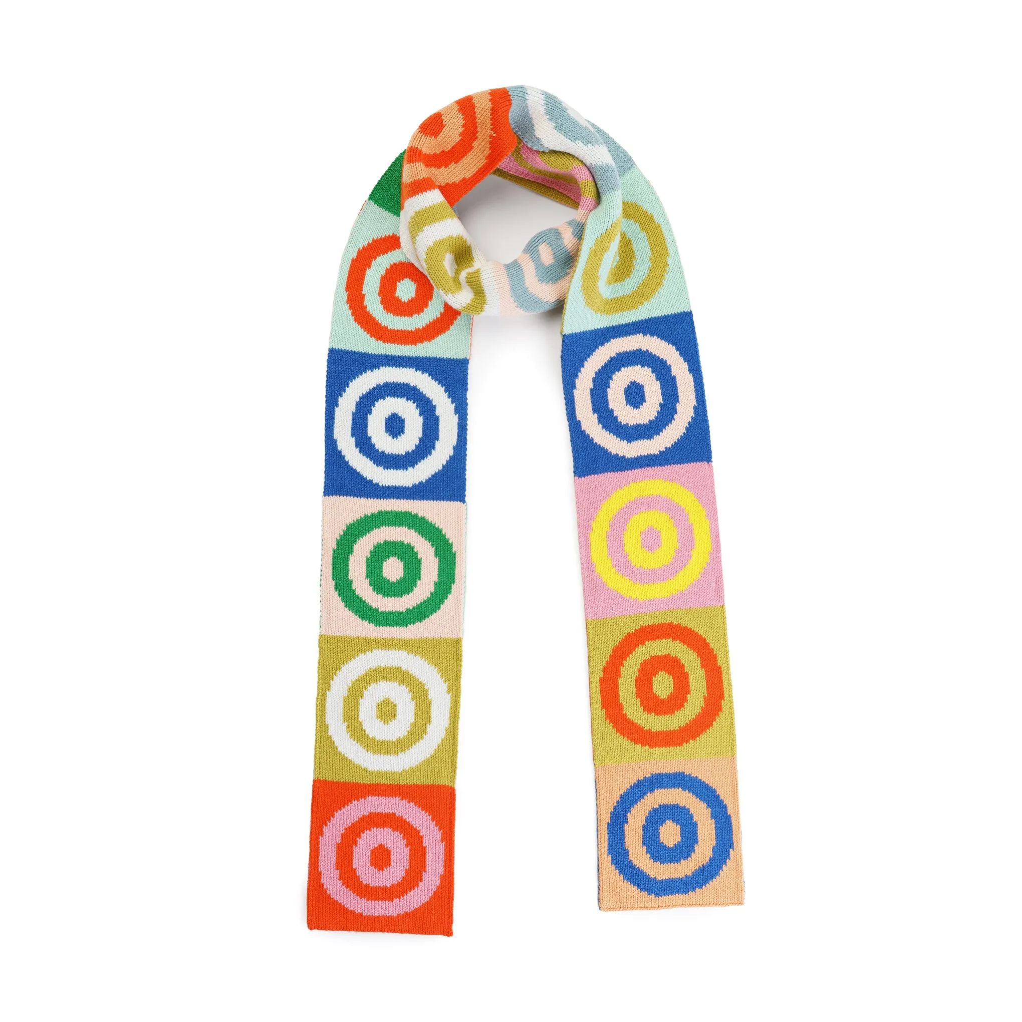 Verloop Skinny Rotate Circles Scarf sold by Moma