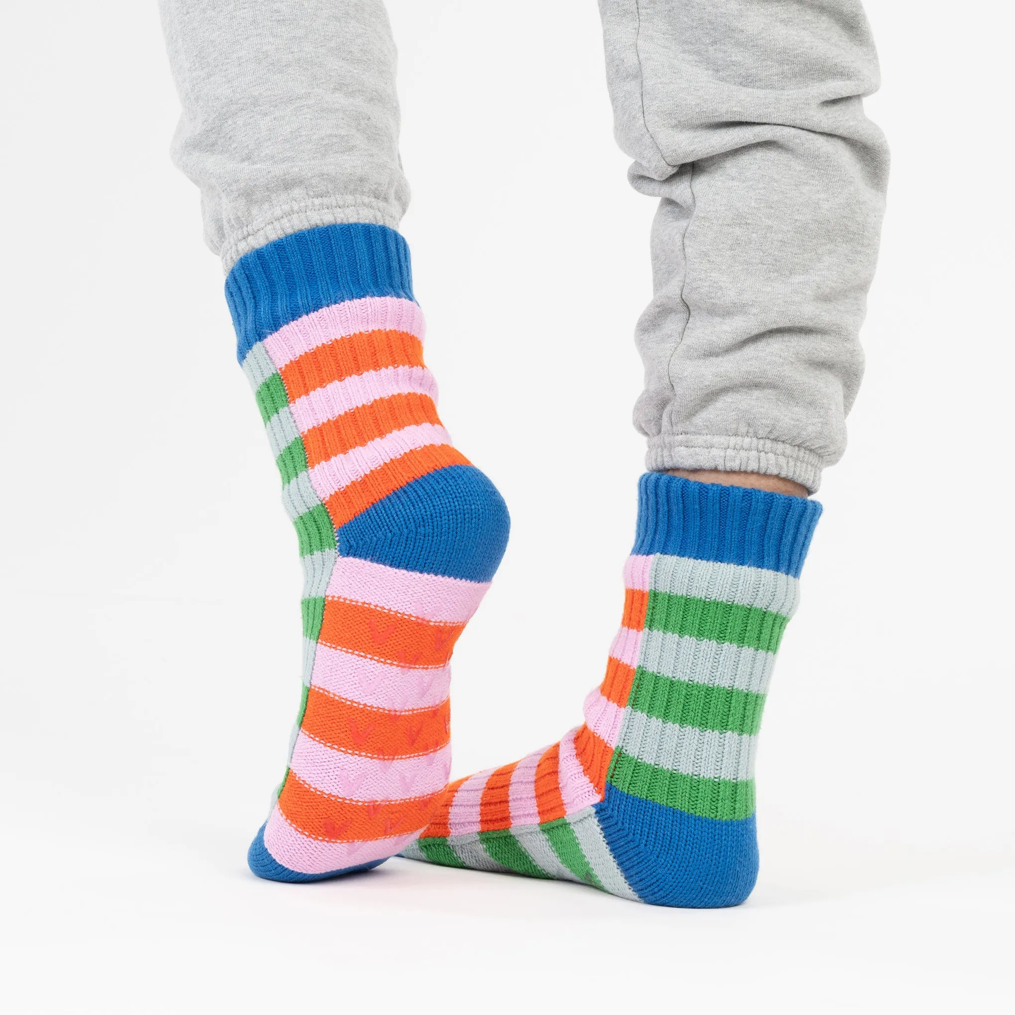 Verloop Knit House Socks - Super Stripe Cobalt sold by Moma product image thumbnail 4