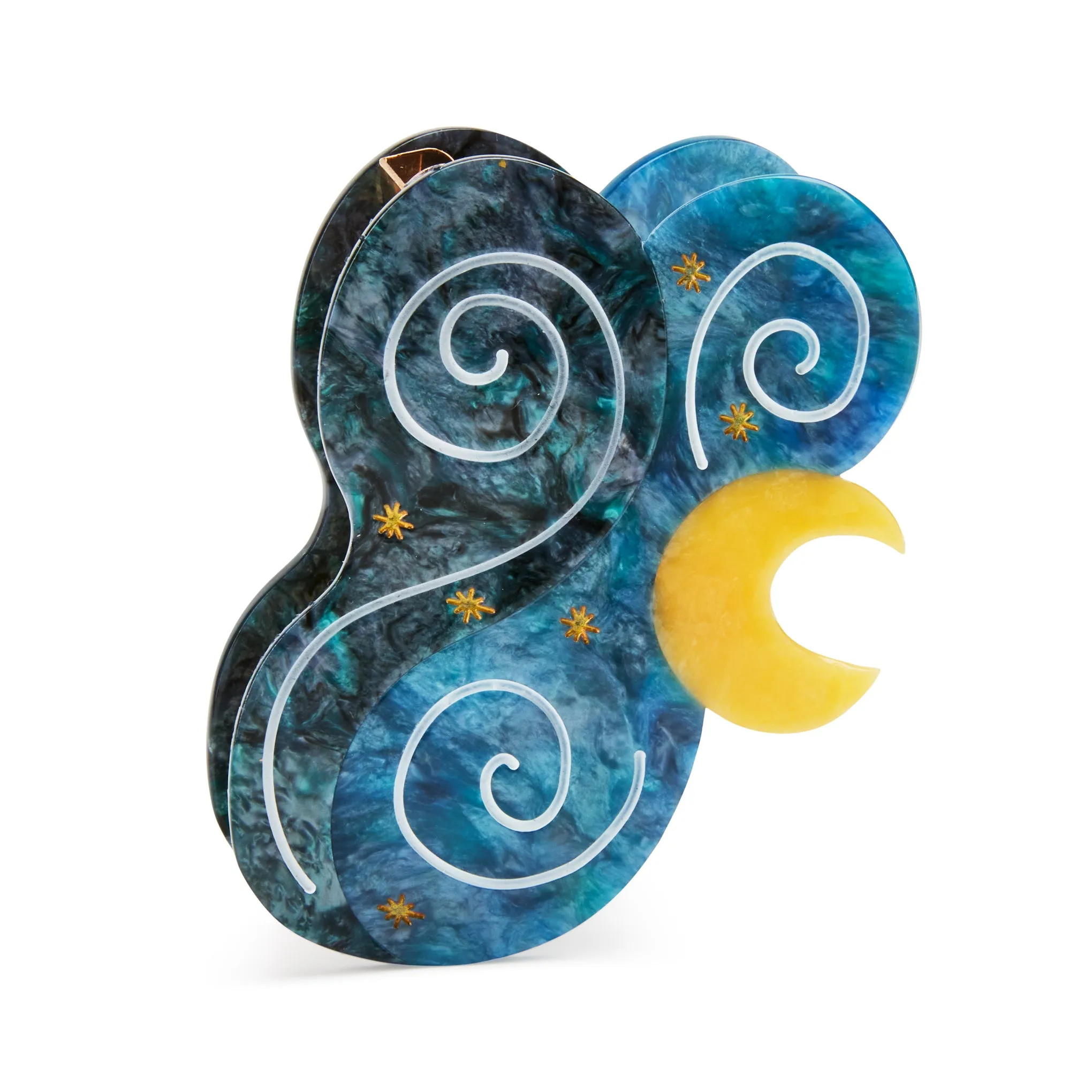 MoMA Solar Eclipse Starry Night Hair Clip sold by Moma product image thumbnail 3