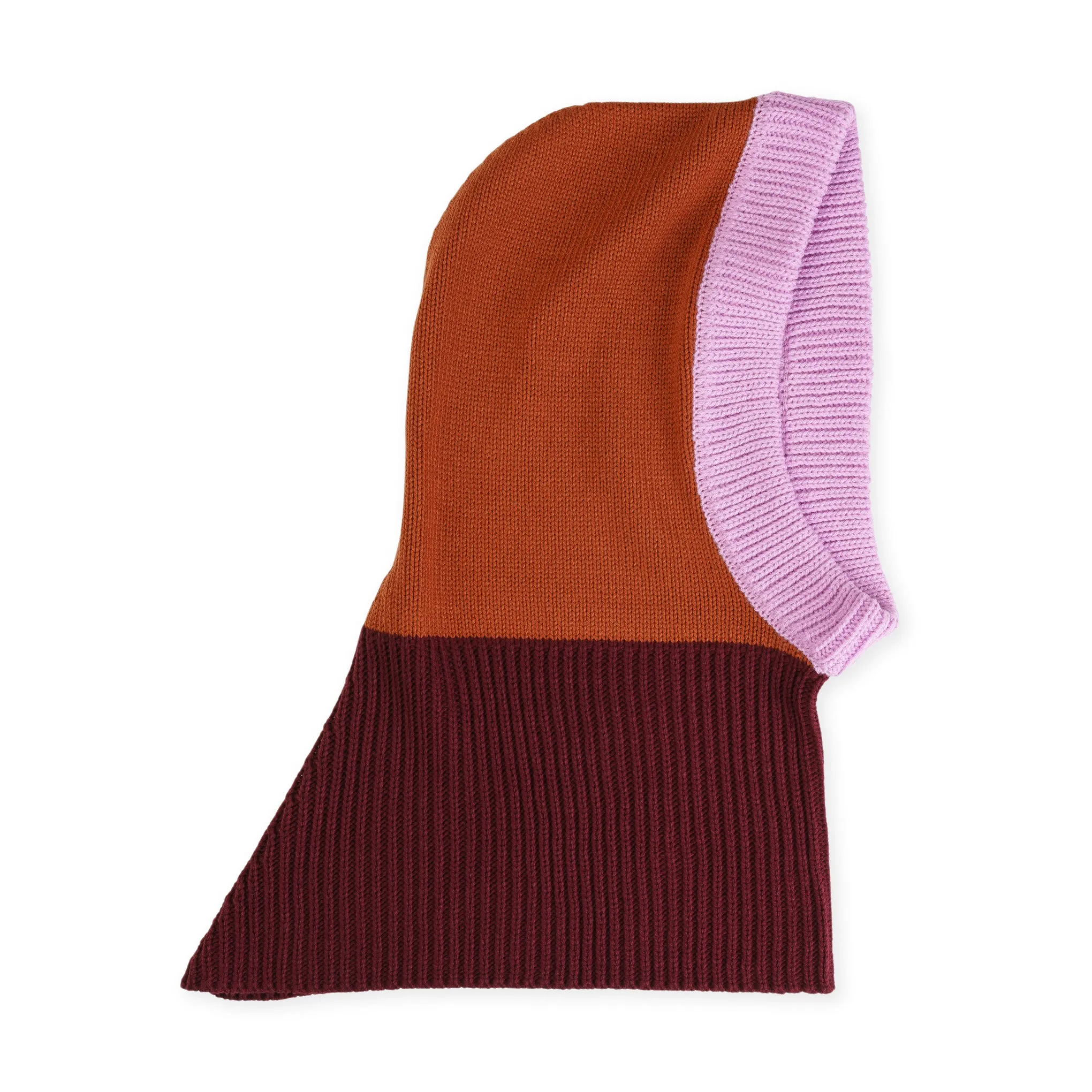 Verloop Color Mix Knit Hood - Wine Red sold by Moma product image thumbnail 3