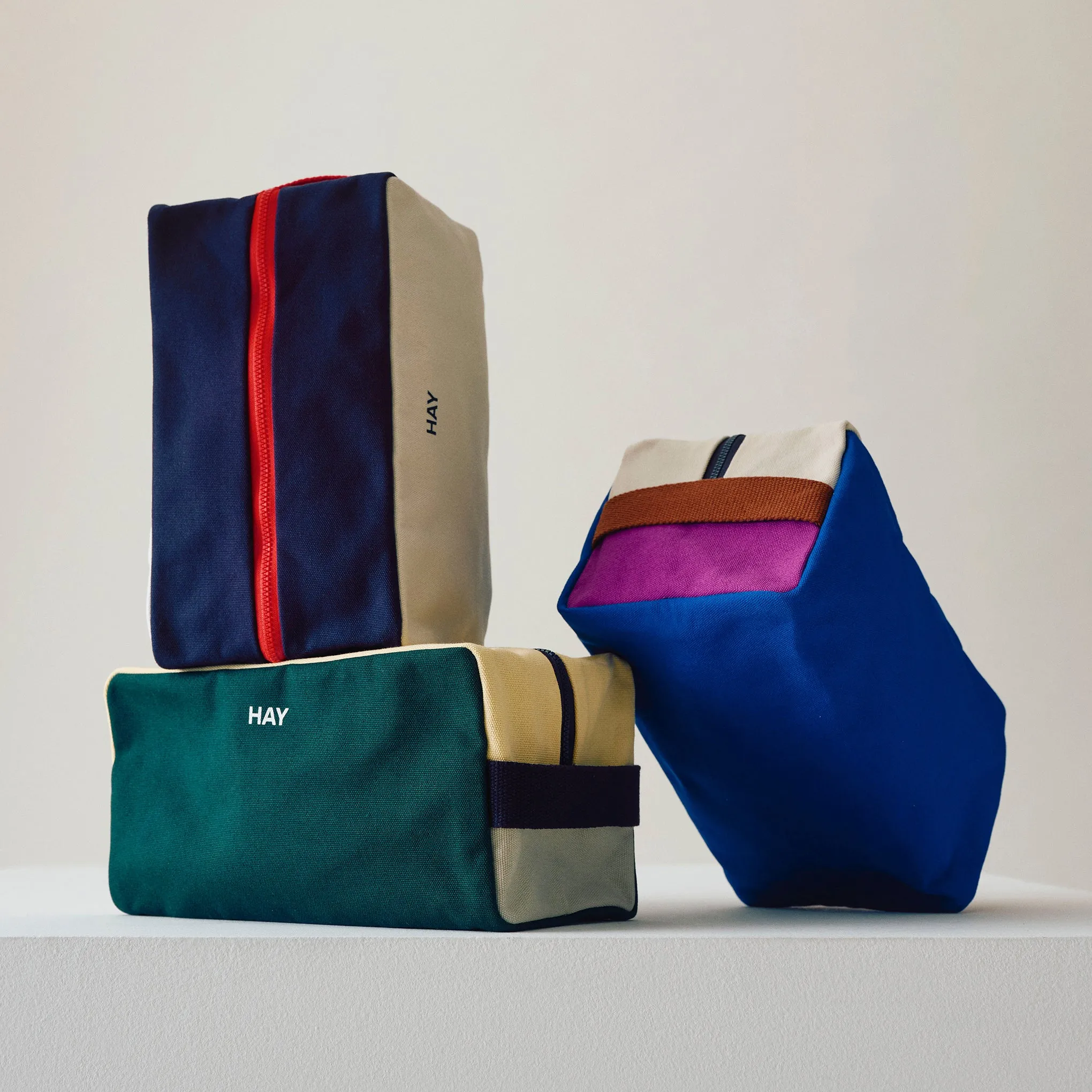 HAY Toiletry Bag - Electric Blue/ Multi sold by Moma product image thumbnail 3