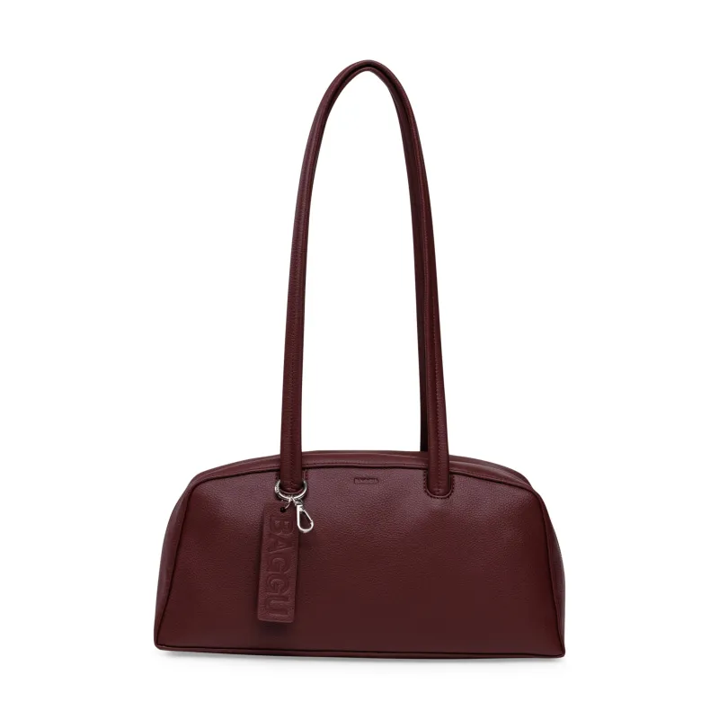 Baggu Recycled Leather Bowler Bag - Mahogany sold by Moma