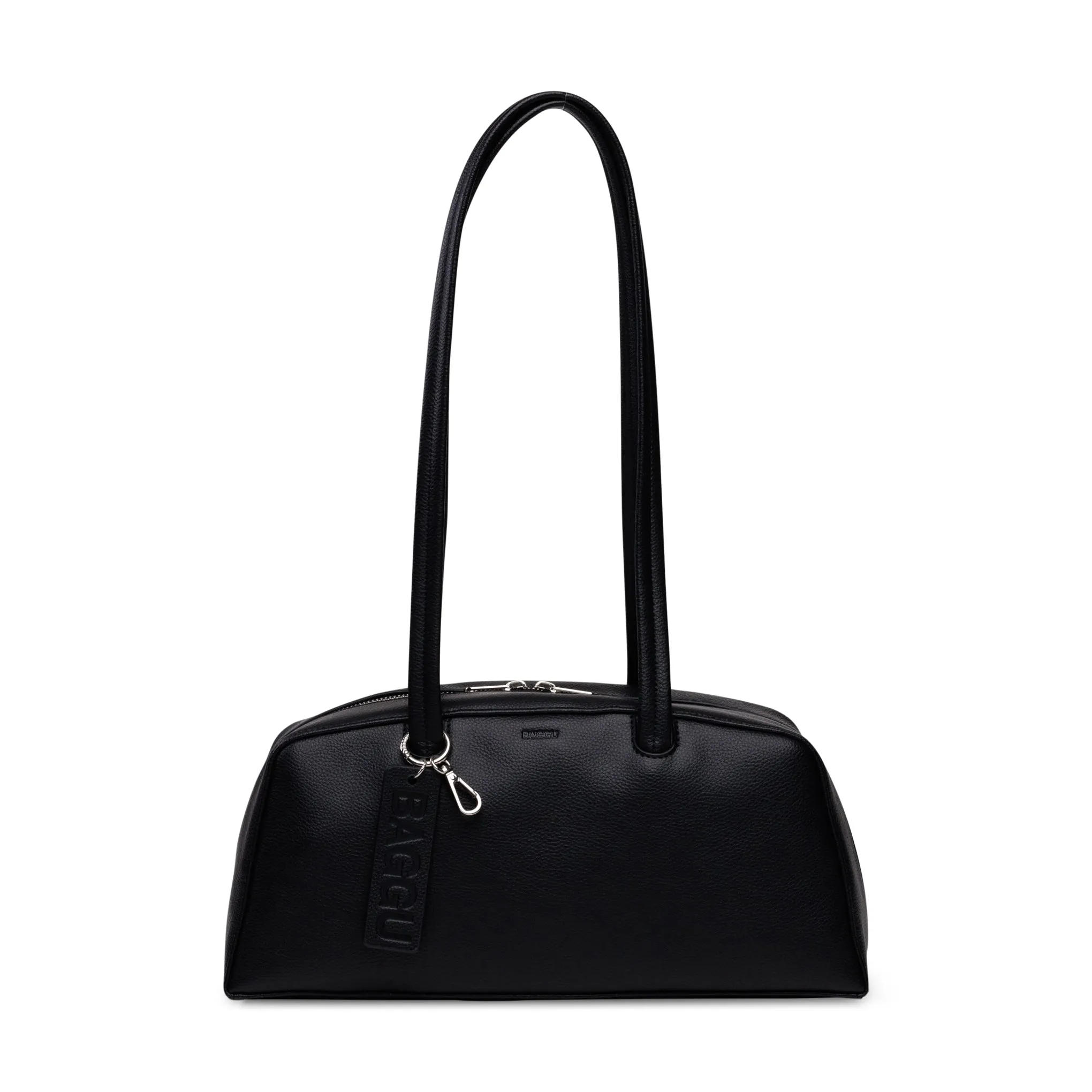 Baggu Recycled Leather Bowler Bag - Black sold by Moma
