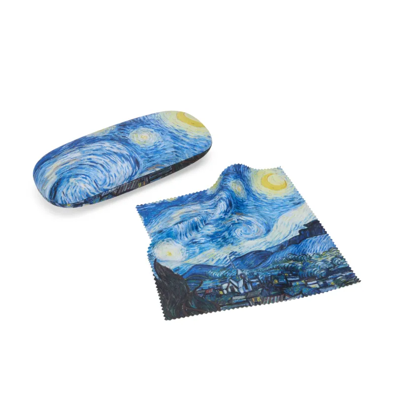 Artist Eyeglasses Case and Lens Cloth Set - Van Gogh made by Moma