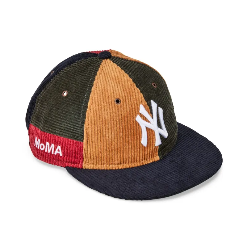 MoMA NY Yankees Patchwork Corduroy 9FIFTY Adjustable Baseball Cap sold by Moma