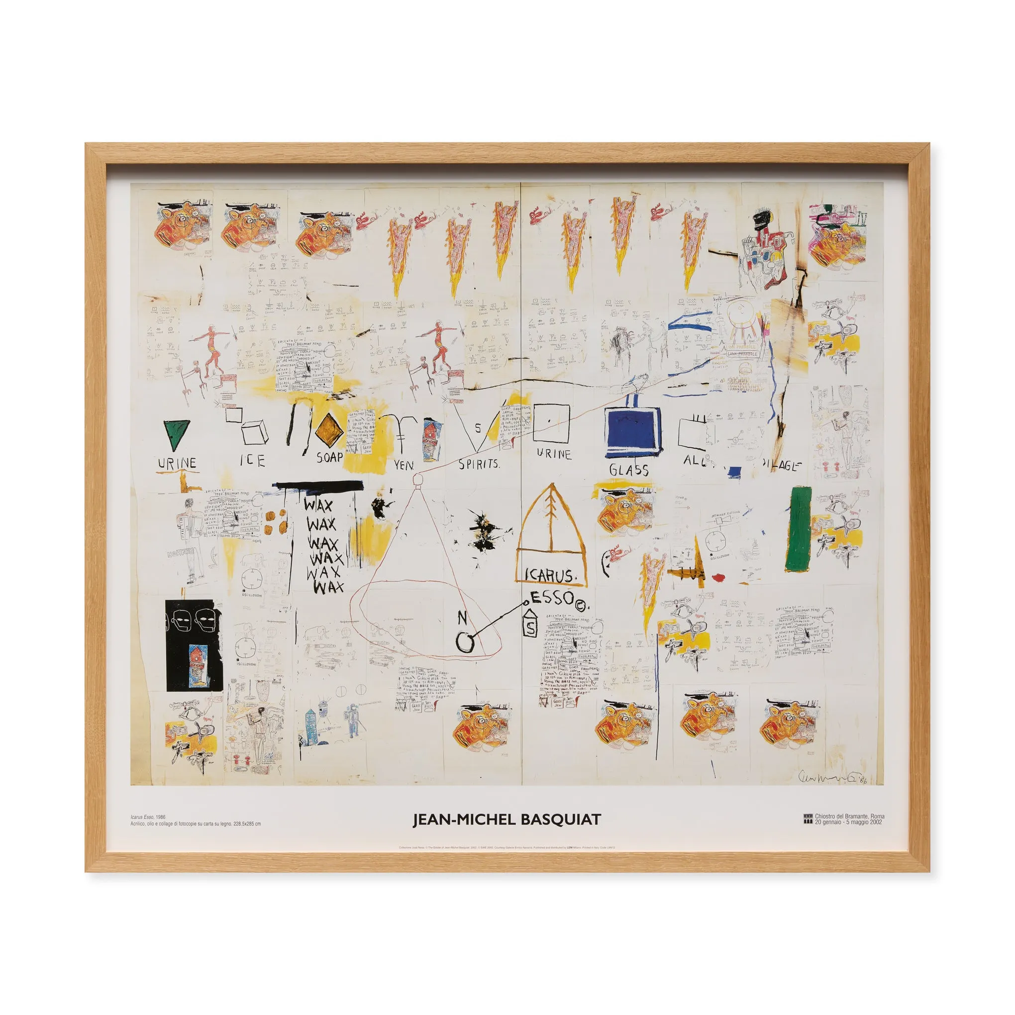 Jean-Michel Basquiat Icarus Esso Framed Poster sold by Moma