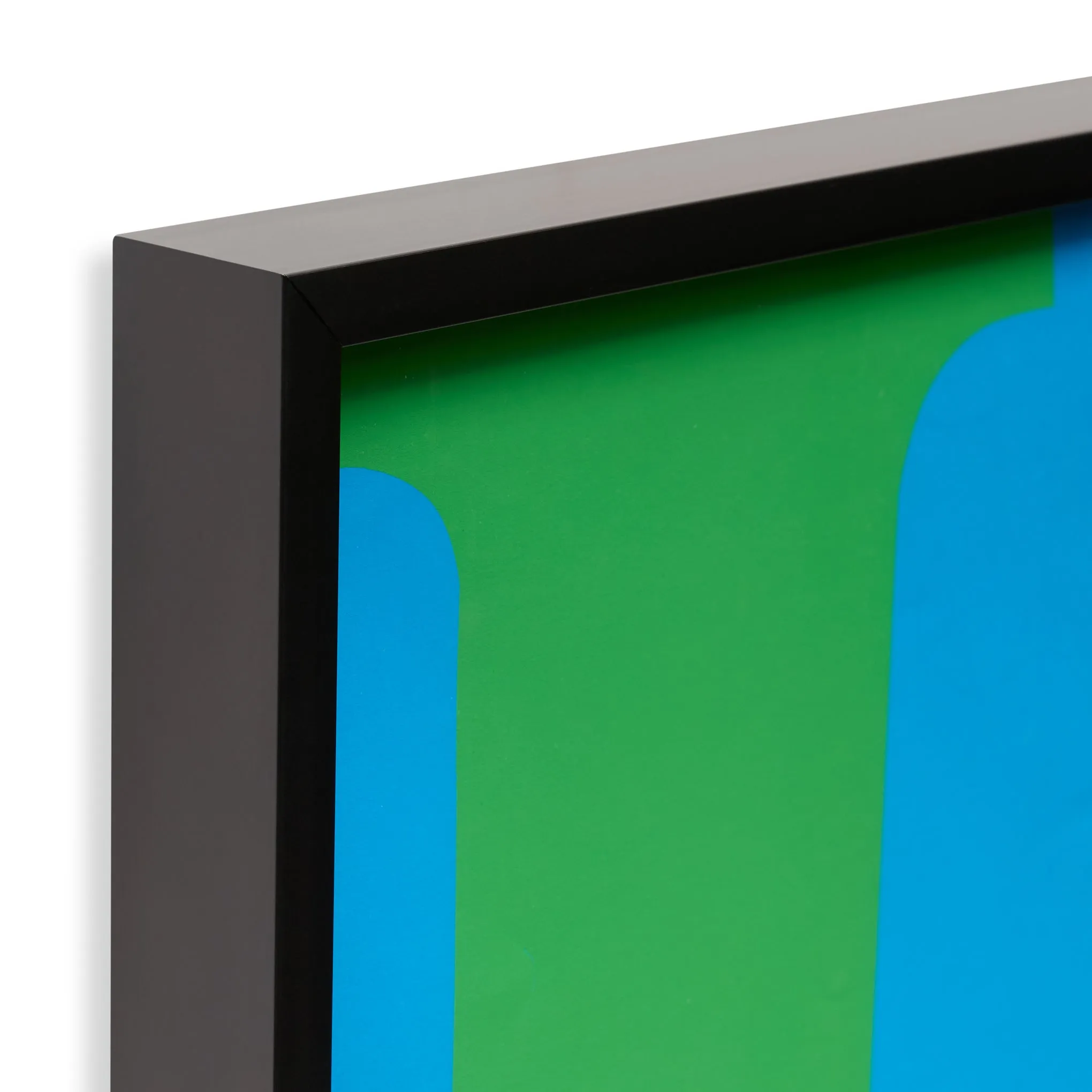 Robert Indiana LOVE in Blue and Green Framed Poster sold by Moma product image thumbnail 2