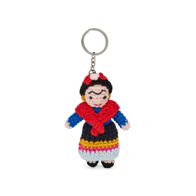 Crocheted Artist Key Ring - Frida Kahlo sold by Moma