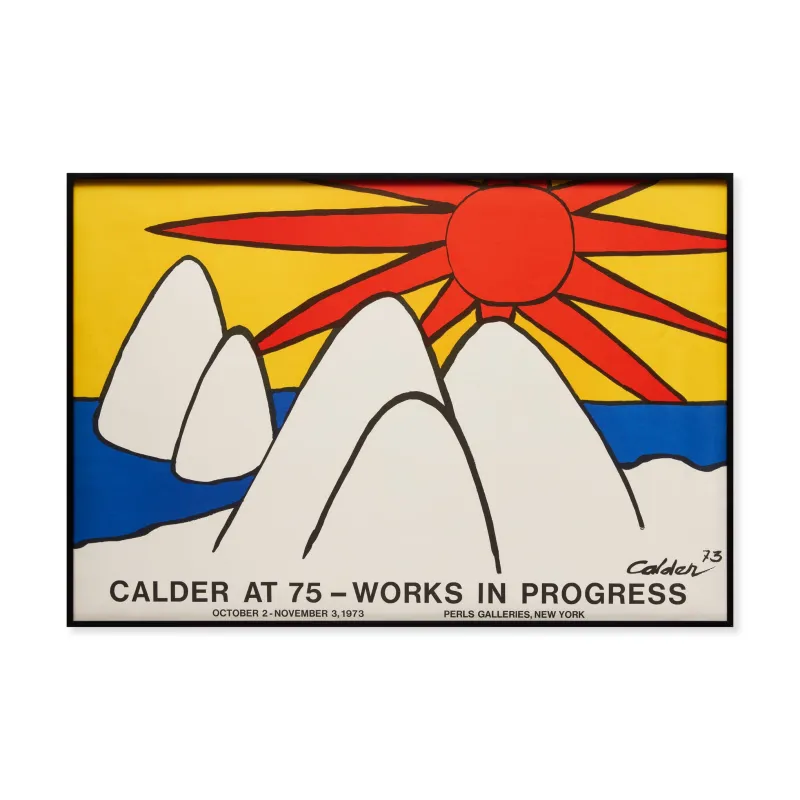 Alexander Calder Perls Galleries 1973 Framed Poster made by Moma