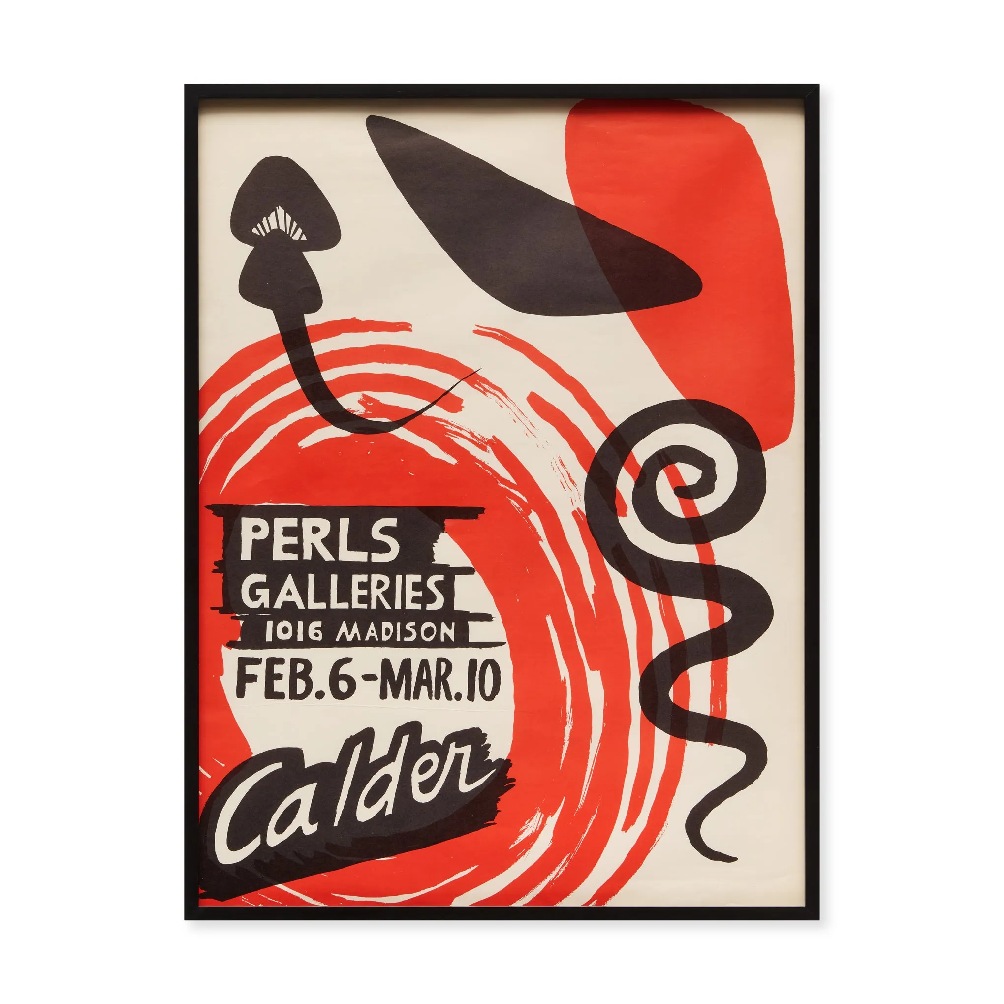 Alexander Calder Perls Galleries 1956 Framed Poster sold by Moma