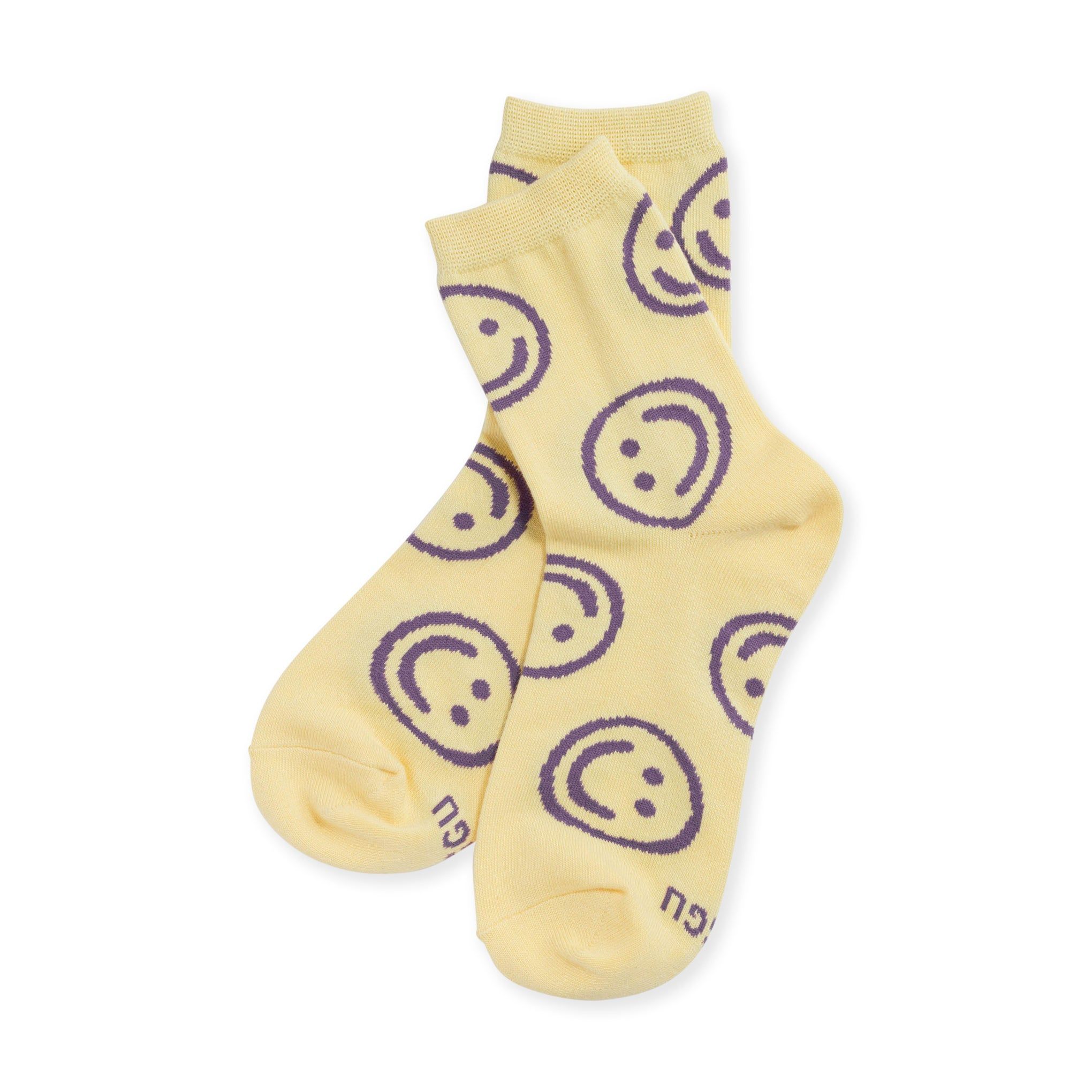 Baggu Crew Socks - Butter Happy sold by Moma