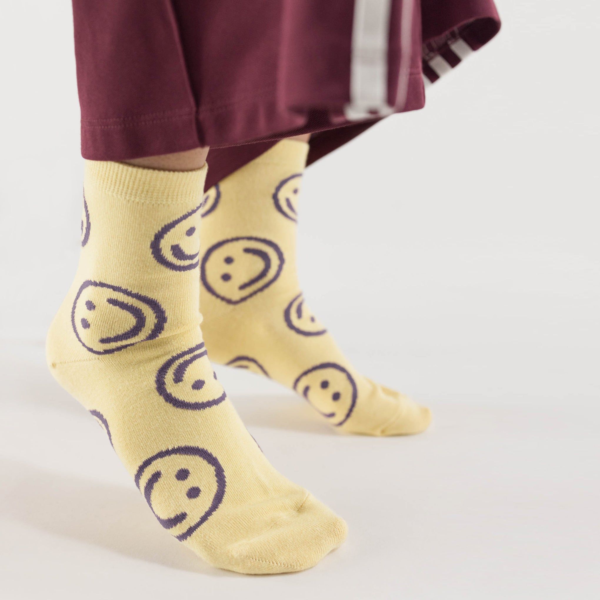 Baggu Crew Socks - Butter Happy sold by Moma product image thumbnail 2