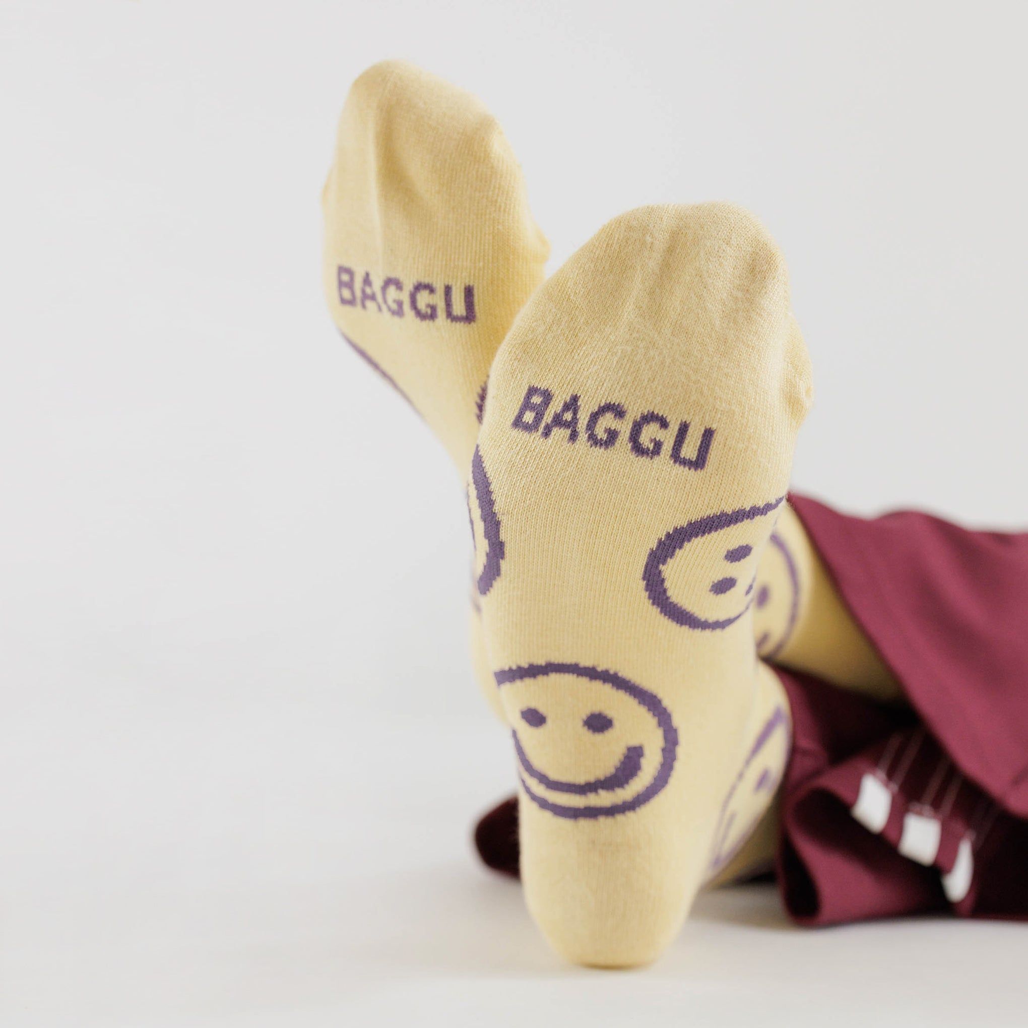 Baggu Crew Socks - Butter Happy sold by Moma product image thumbnail 3