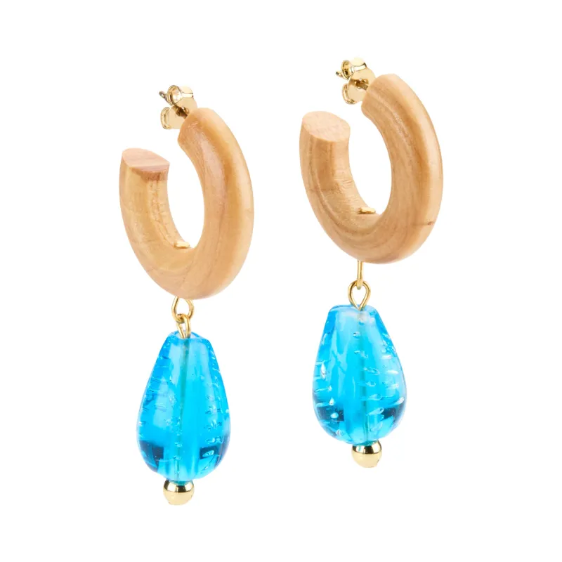Sophie Monet Rain Hoop Earrings made by Moma