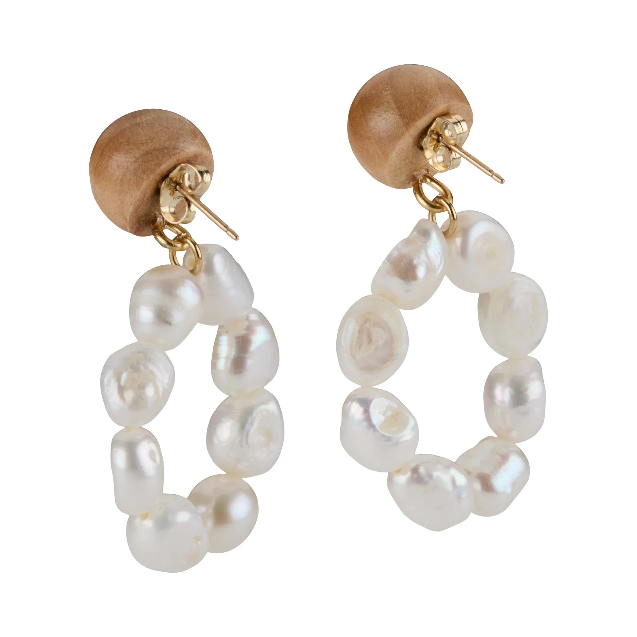 Sophie Monet Pearl Moon Earrings sold by Moma product image thumbnail 3