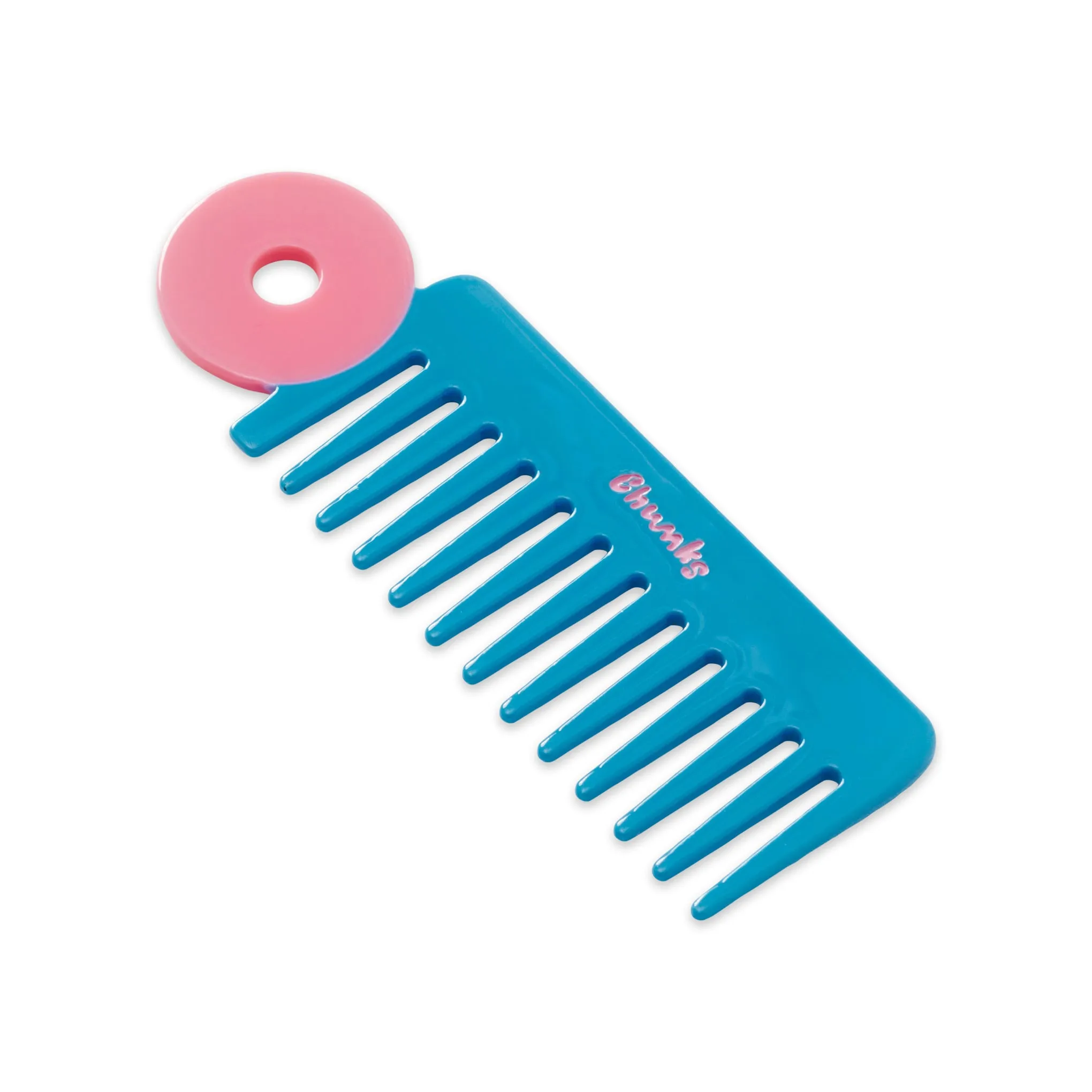 Chunks Wide Tooth Hair Comb - Blue/ Pink sold by Moma