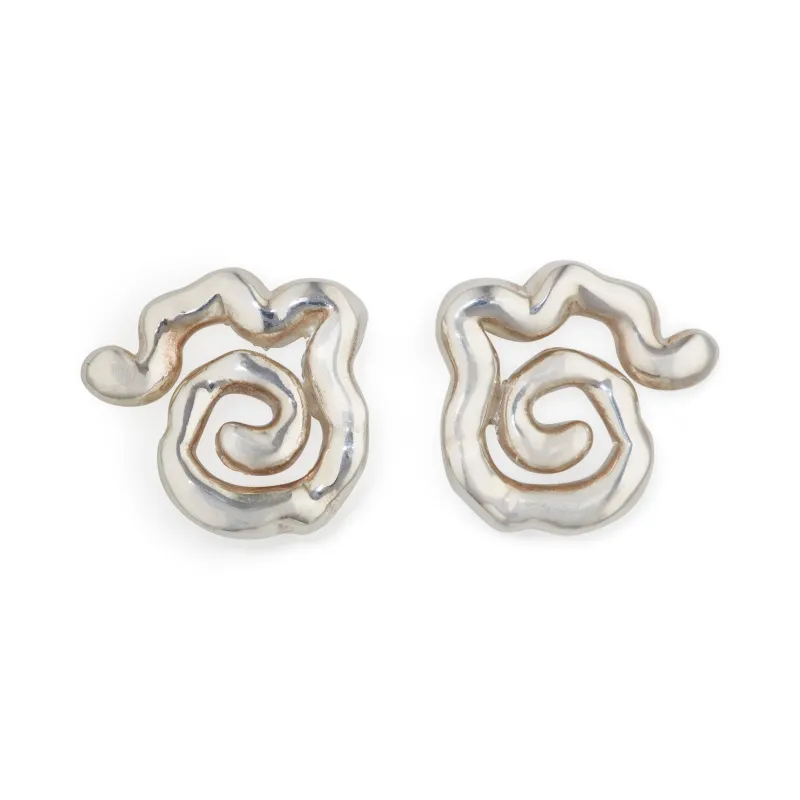 Julie Thévenot Eterna Sterling Silver-Plated Earrings made by Moma