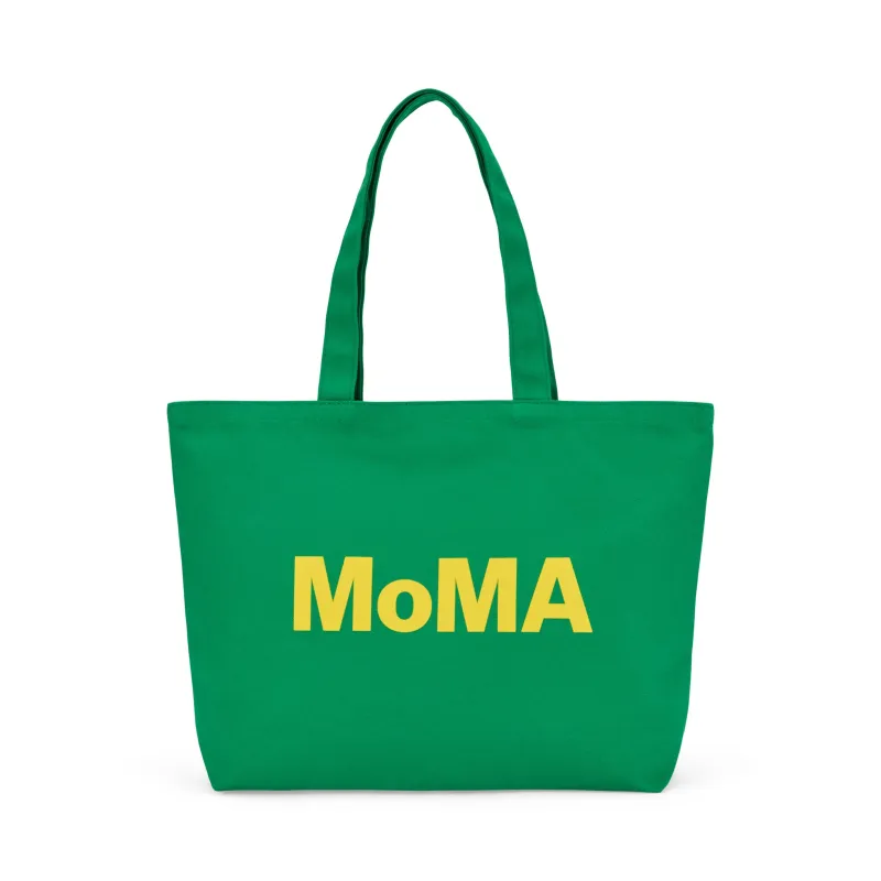 Colorful MoMA Tote Bag - Green/ Yellow sold by Moma