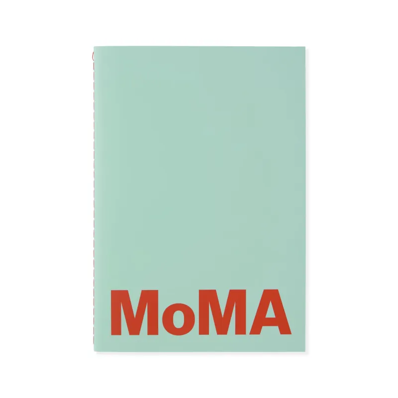 Colorful MoMA Notebook - Aqua / Red made by Moma