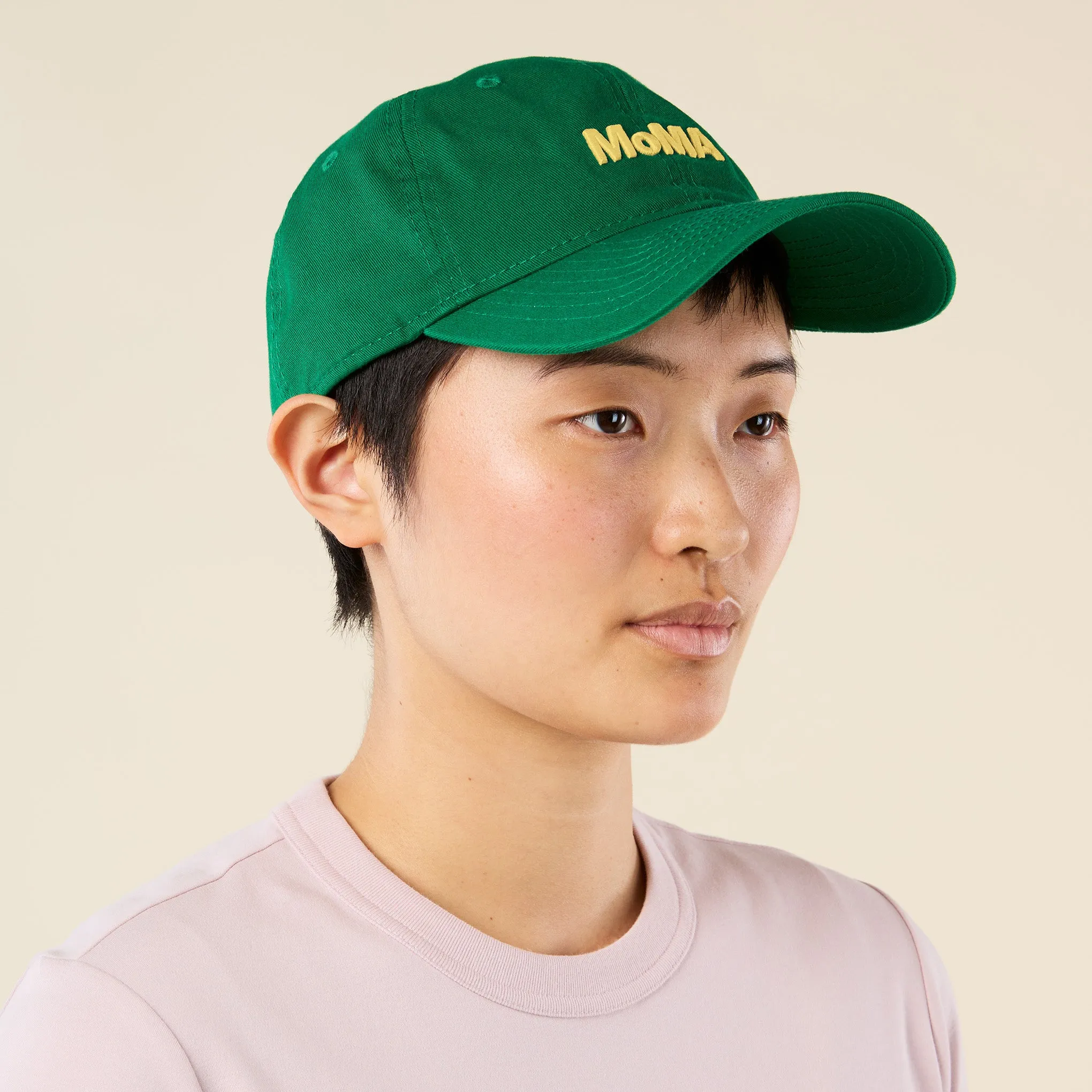 Colorful MoMA Adjustable Baseball Cap - Kelly Green/ Yellow sold by Moma product image thumbnail 4