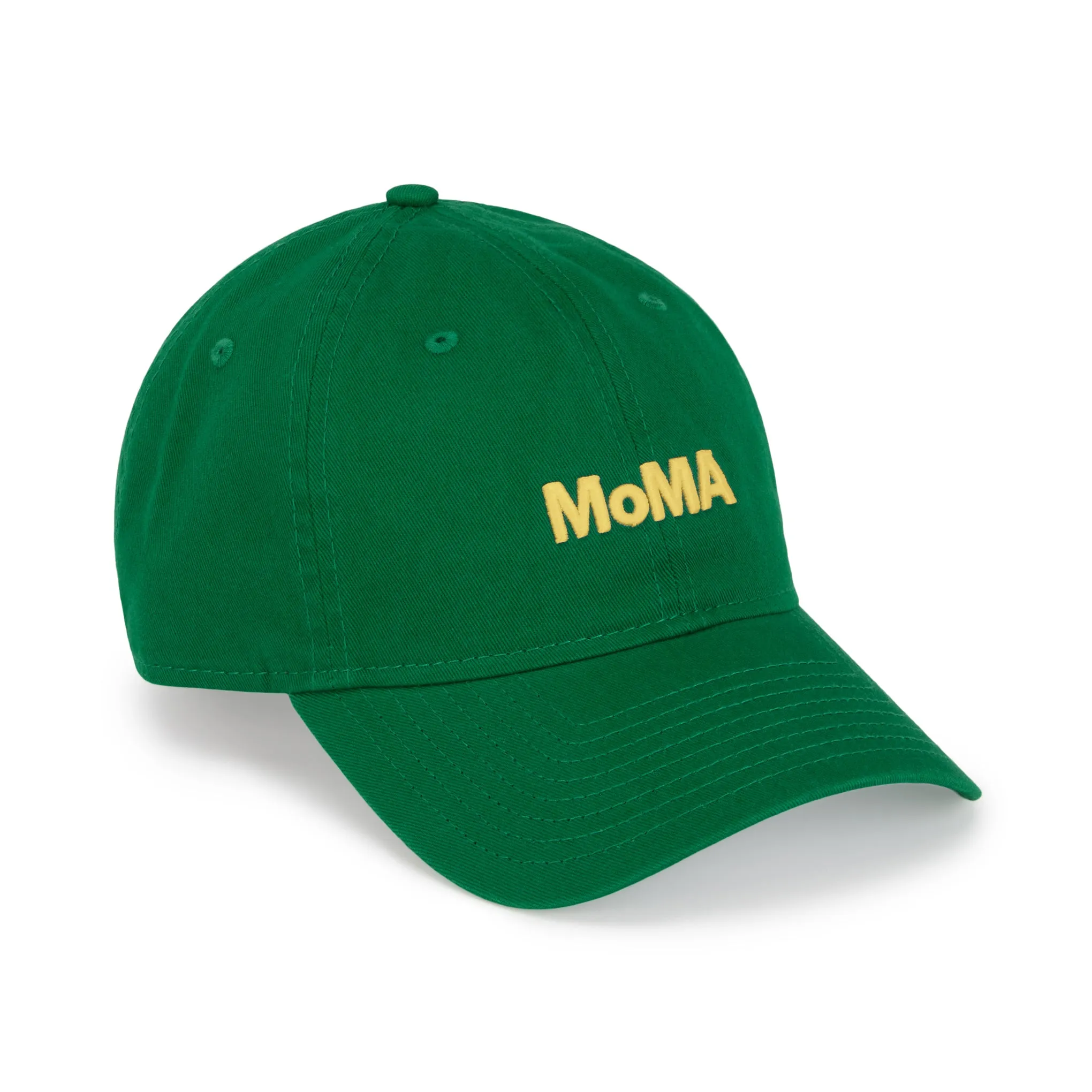 Colorful MoMA Adjustable Baseball Cap - Kelly Green/ Yellow sold by Moma