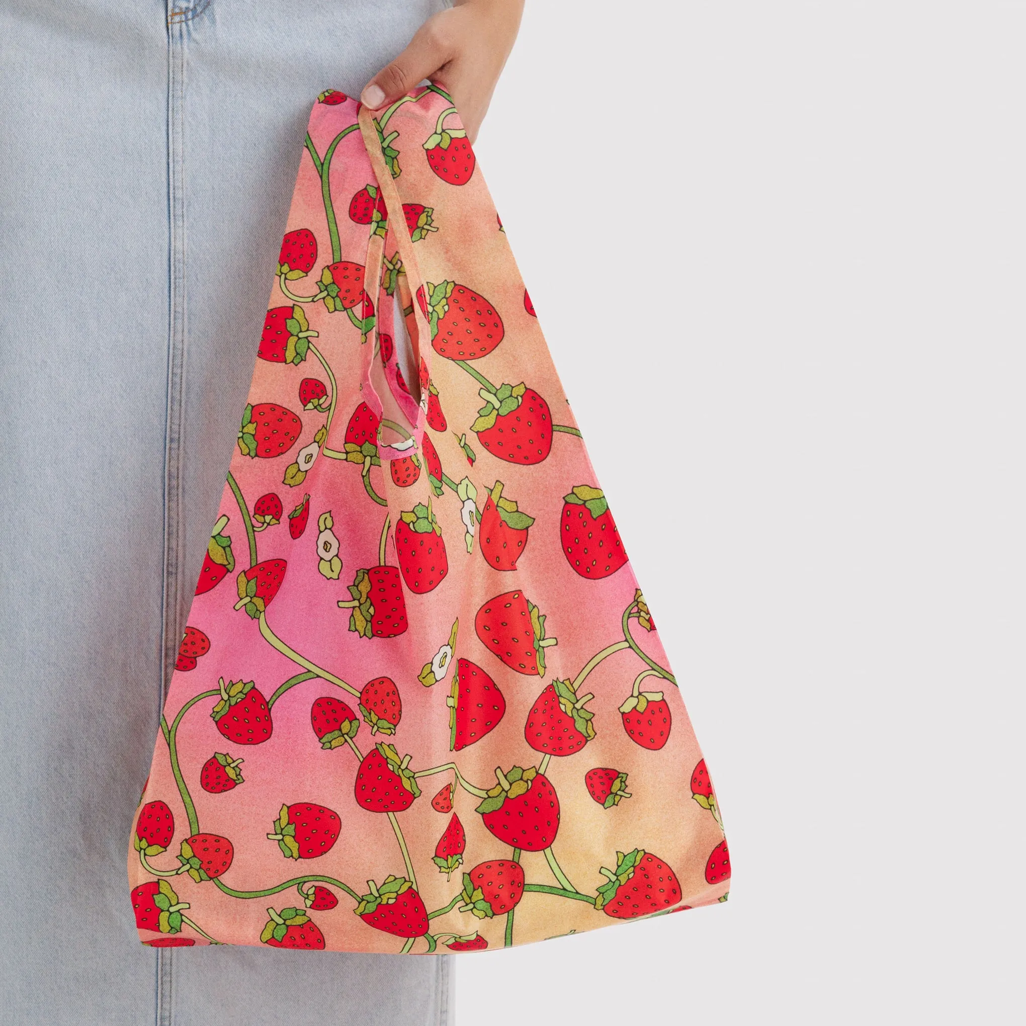 Baggu Recycled Nylon Standard Tote Bag - Strawberry Blossom sold by Moma product image thumbnail 2