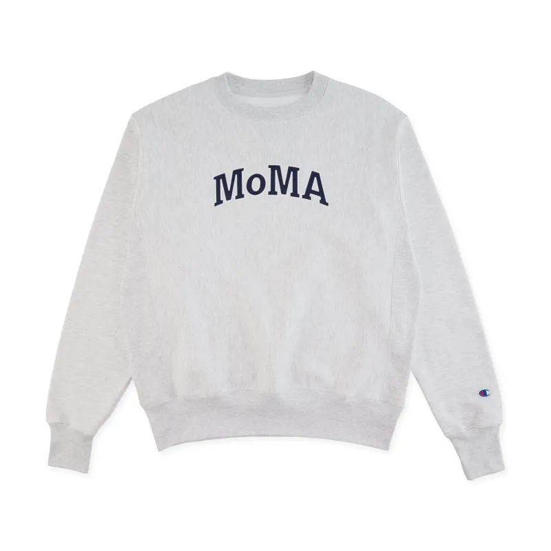 Champion Crewneck Sweatshirt - MoMA Edition - Silver Gray made by Moma