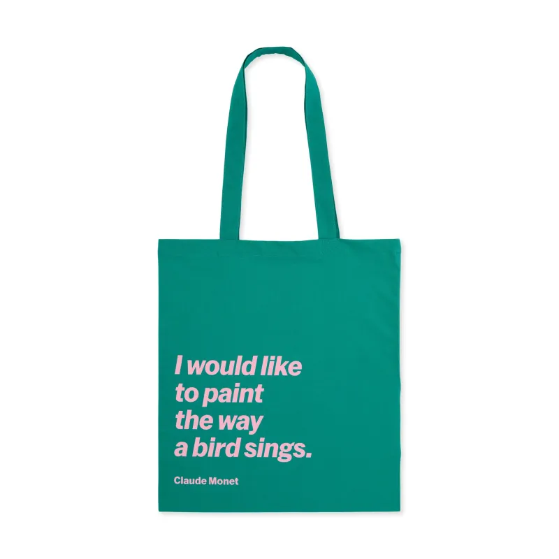 MoMA Artist Quote Totes - Claude Monet made by Moma