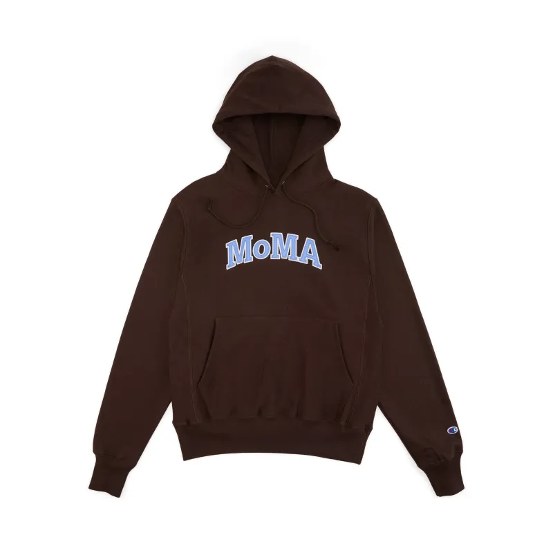 Champion Hoodie - MoMA Edition - Brown/ Blue made by Moma