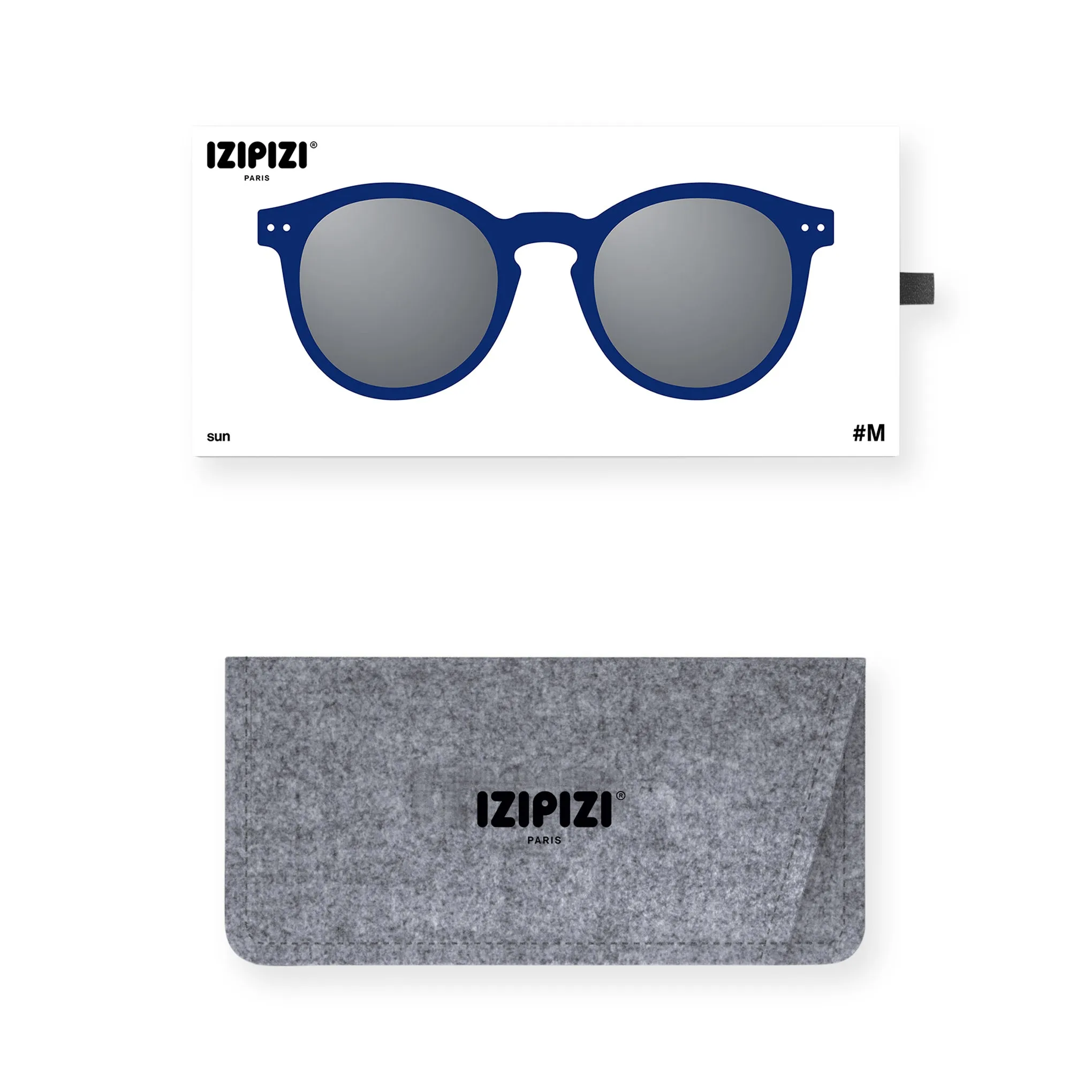 IZIPIZI Round Sunglasses #M - Midnight Blue sold by Moma product image thumbnail 3