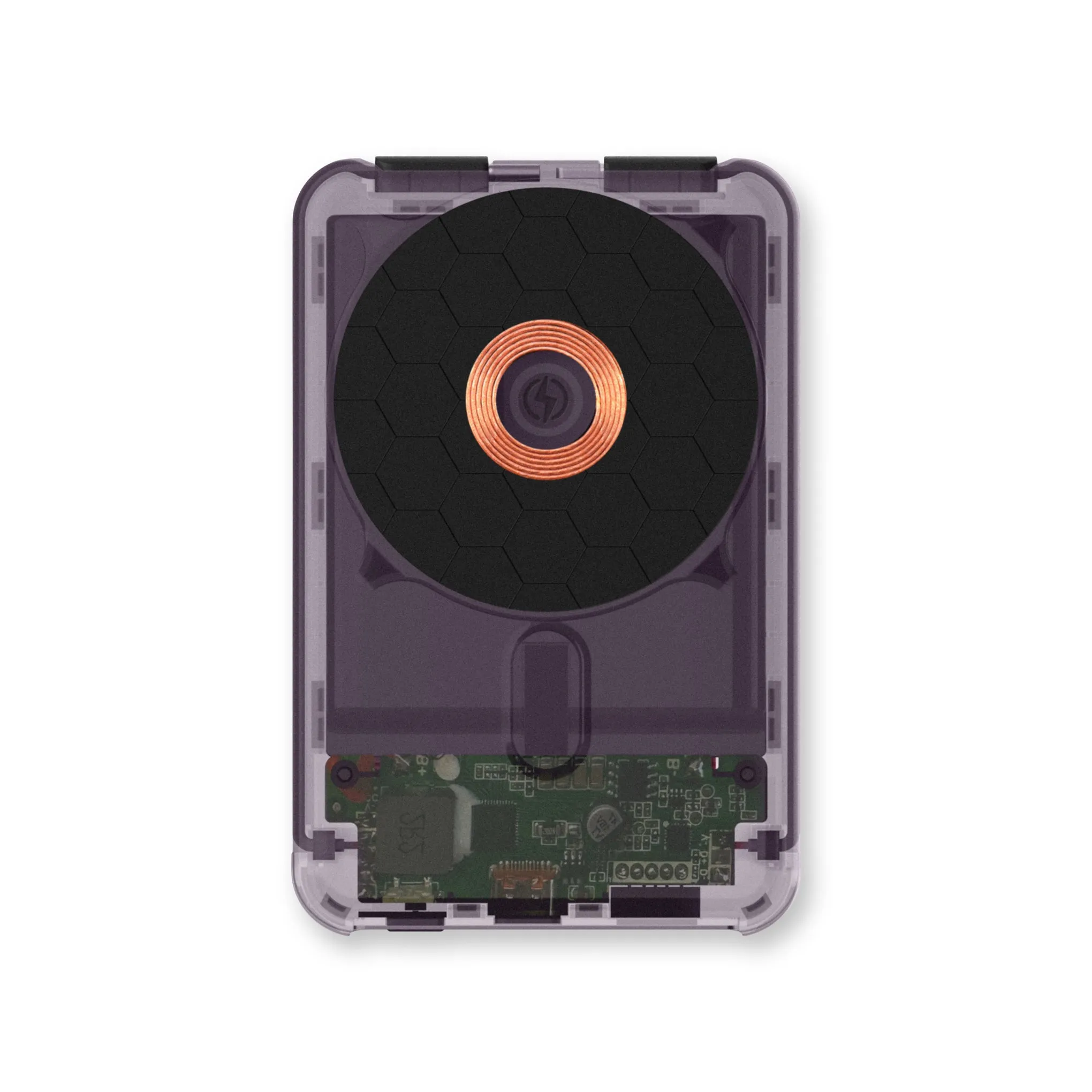 5-in-1 MagSafe Power Bank - Transparent Purple sold by Moma