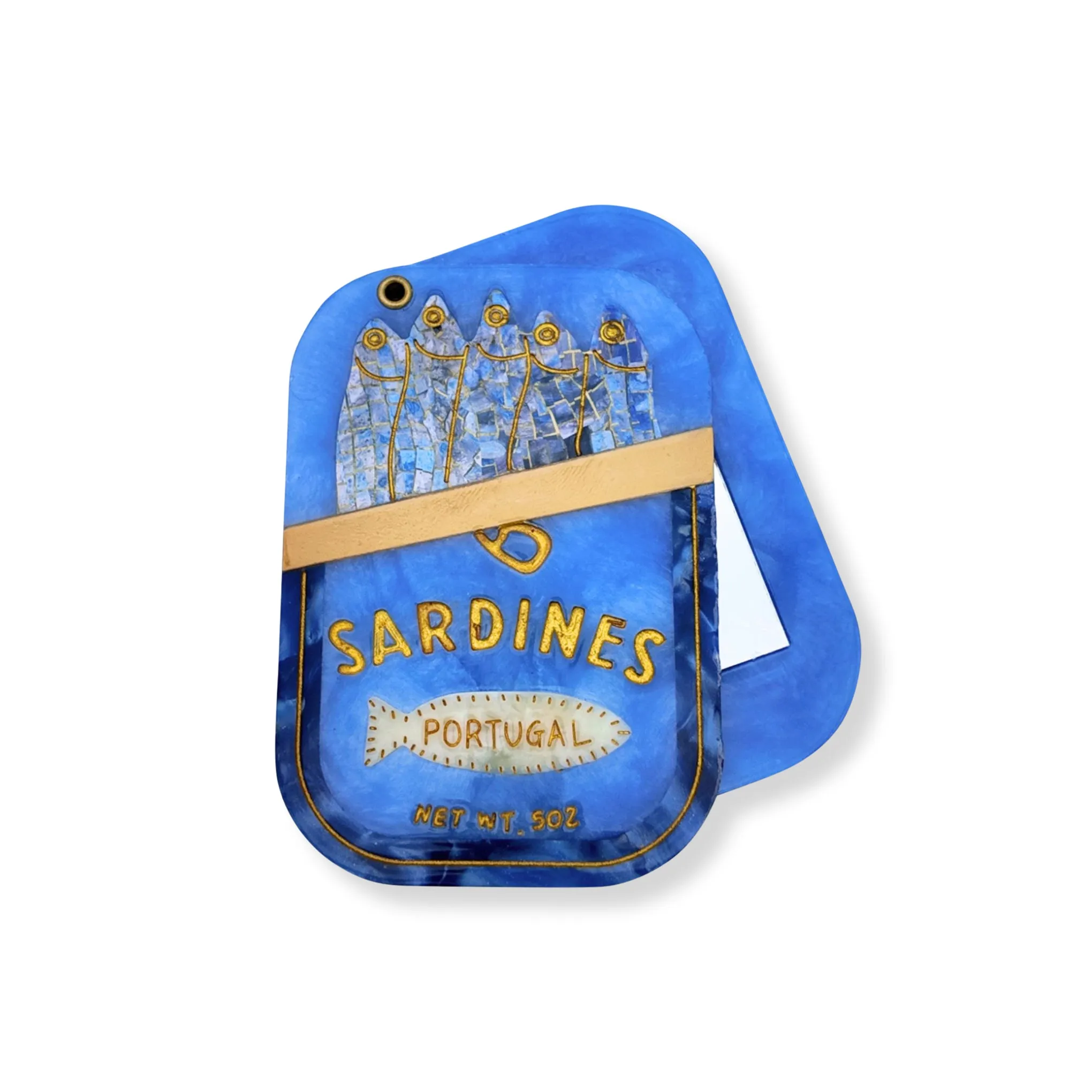 Solar Eclipse Compact Mirror - Sardines sold by Moma