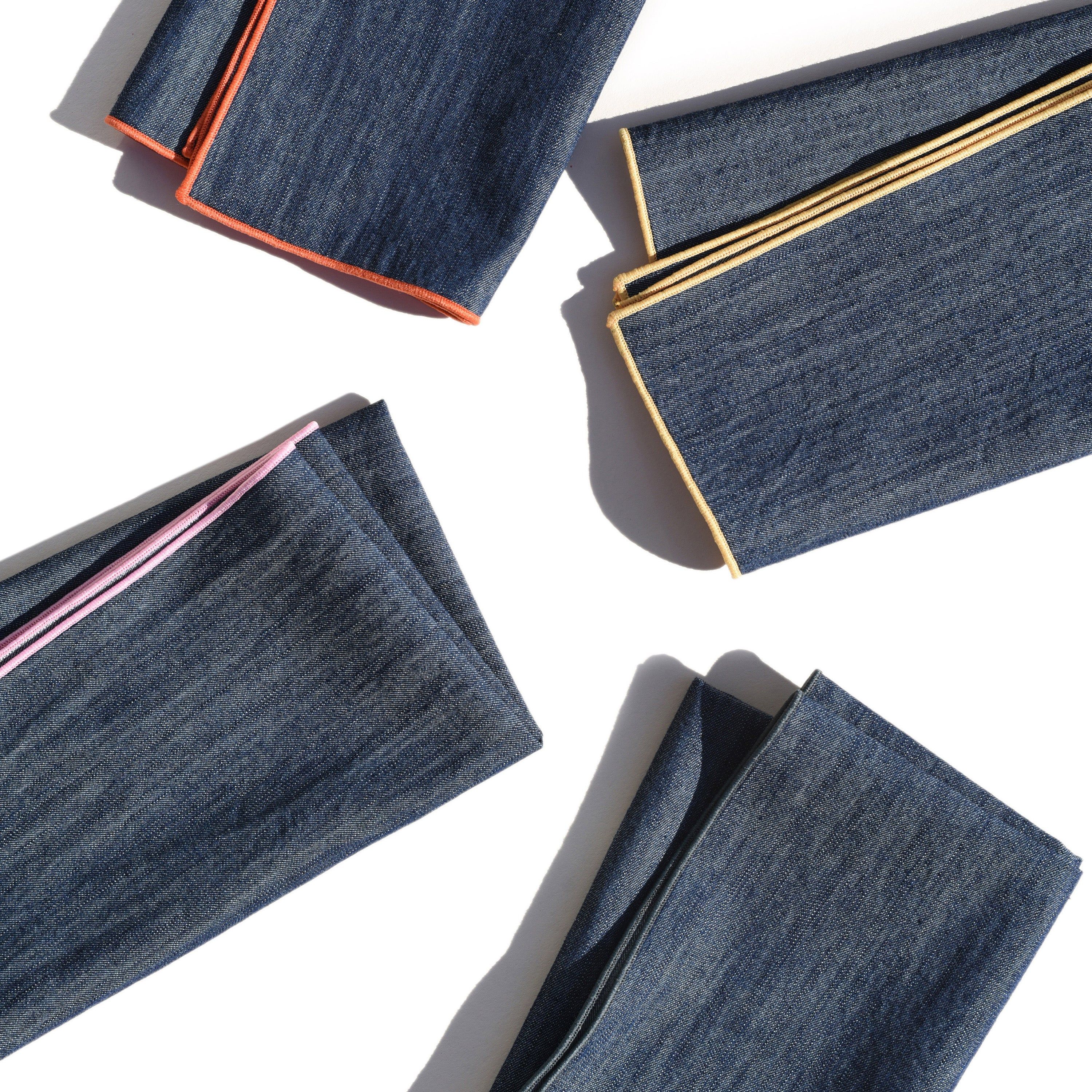 Reclaimed Cotton Rainbow Edge Napkins - Set of 4 sold by Moma product image thumbnail 2