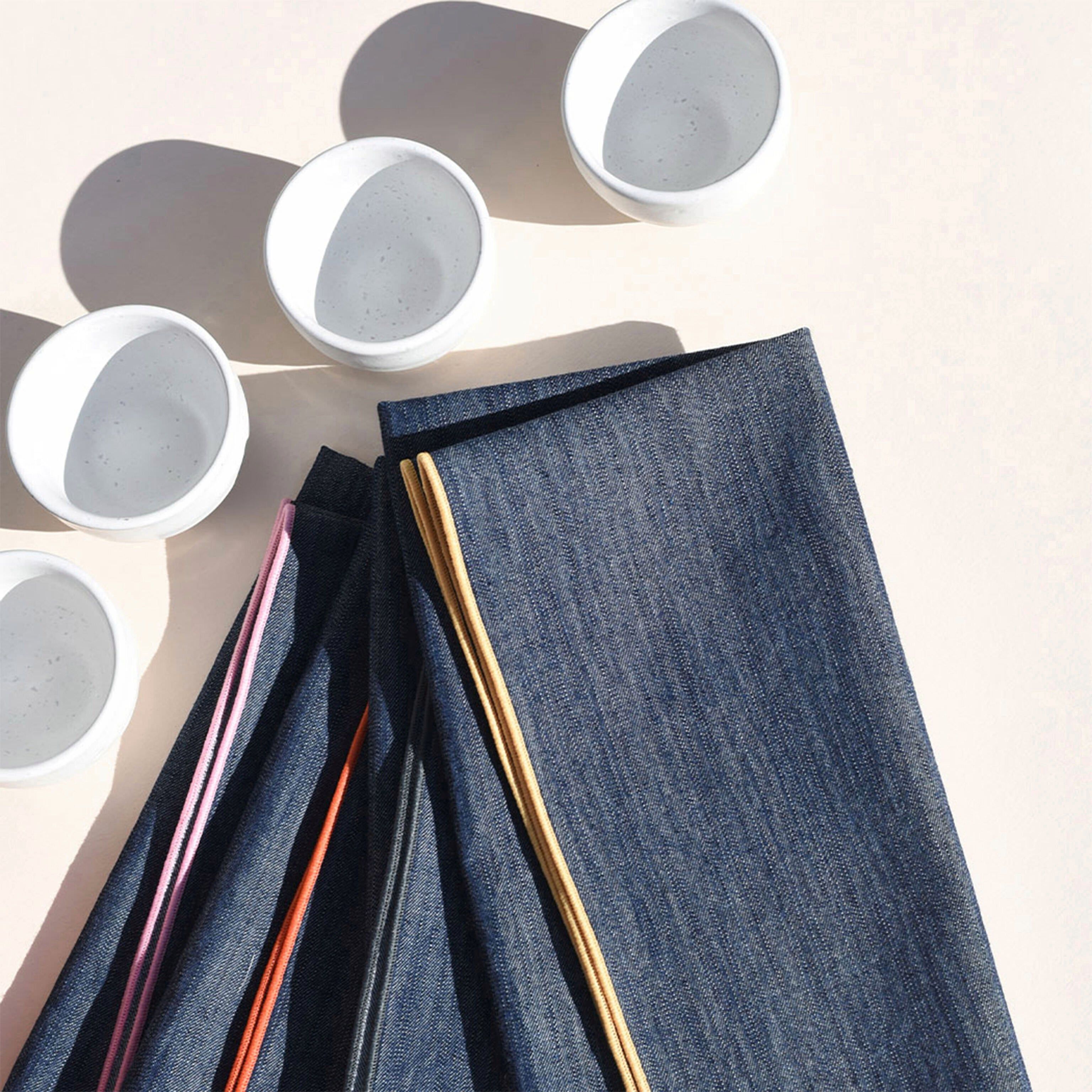 Reclaimed Cotton Rainbow Edge Napkins - Set of 4 sold by Moma product image thumbnail 3