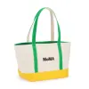 MoMA Baggu Heavyweight Canvas Tote - Green/ Yellow sold by Moma