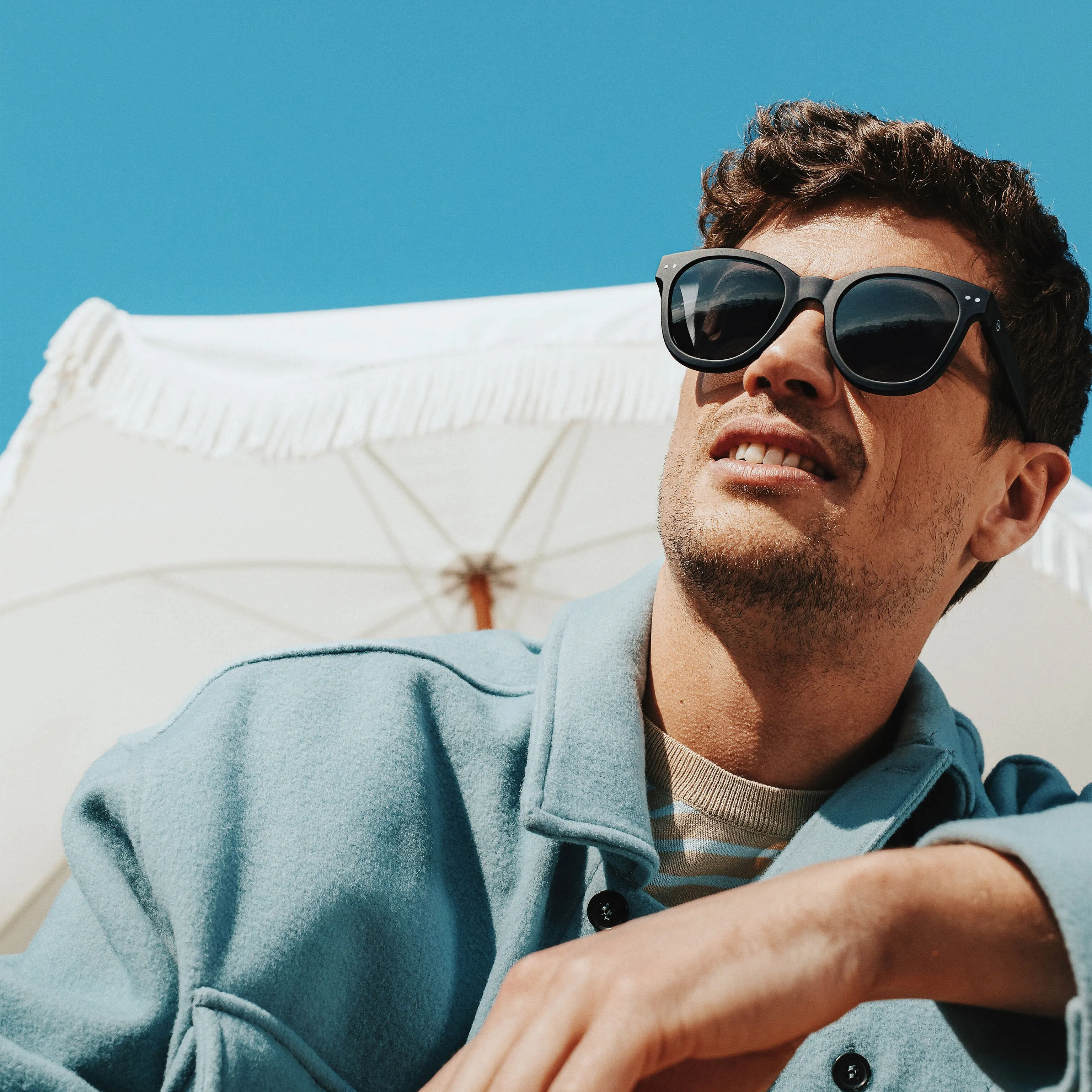 IZIPIZI Rounded-Edge Sunglasses #N - Black sold by Moma product image thumbnail 2