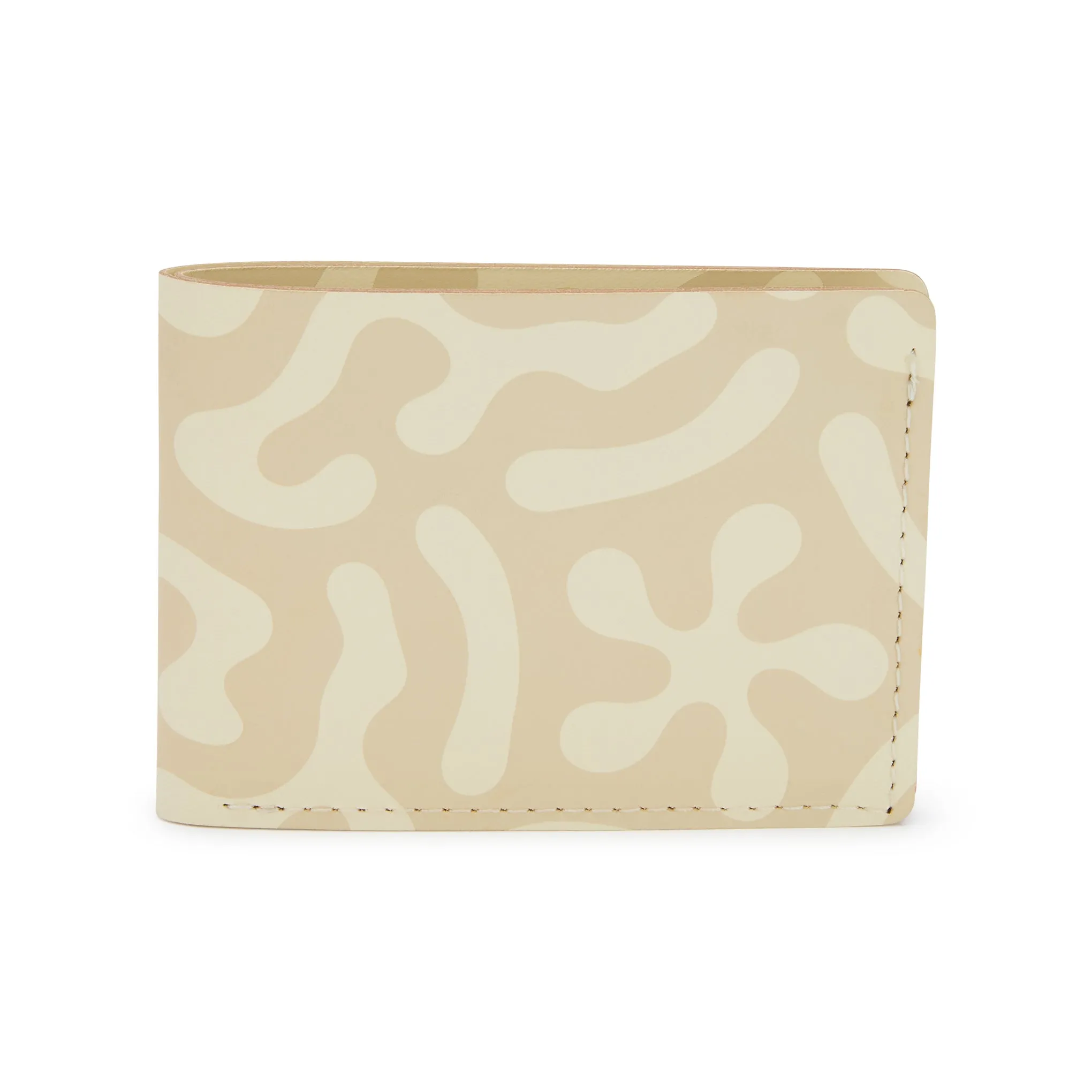 Dusen Dusen Recycled Leather Billfold Wallet - Sand sold by Moma