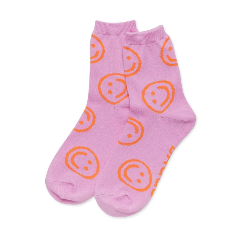 Baggu Crew Socks - Peony Happy sold by Moma