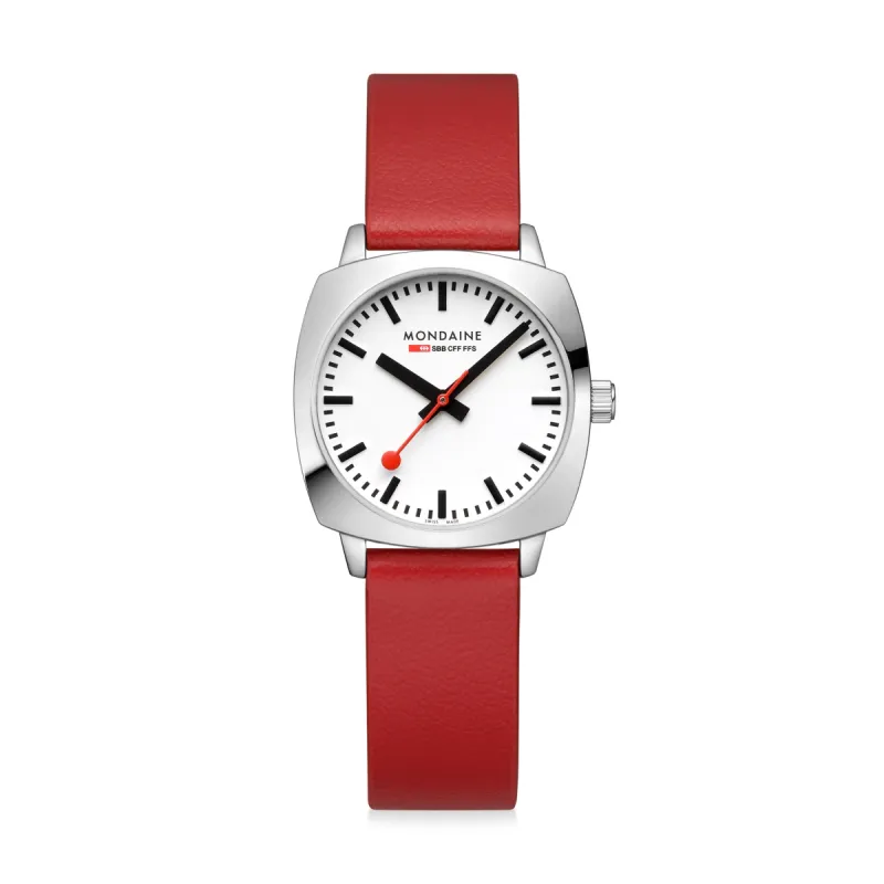 Mondaine Petite Cushion Watch made by Moma
