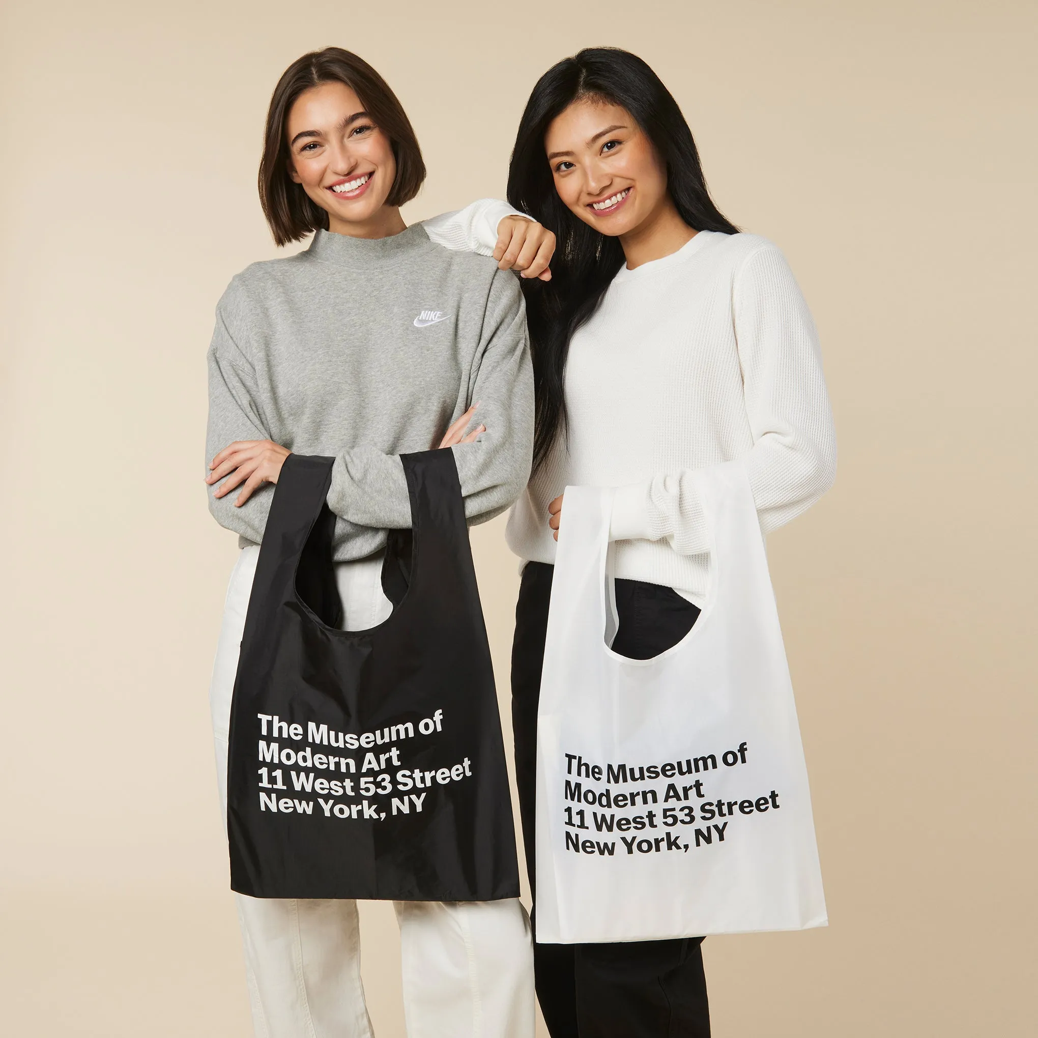 MoMA Baggu Recycled Nylon Standard Tote - White sold by Moma product image thumbnail 5