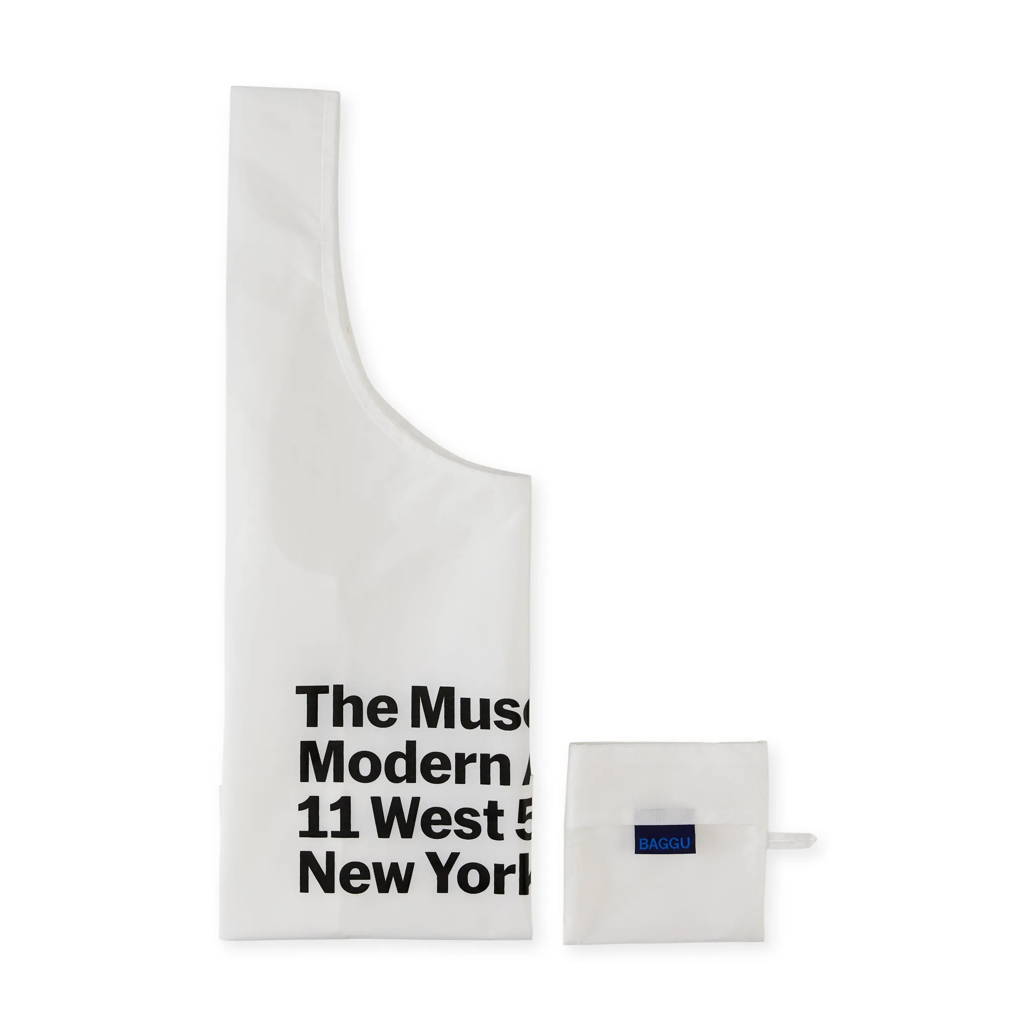 MoMA Baggu Recycled Nylon Standard Tote - White sold by Moma product image thumbnail 3