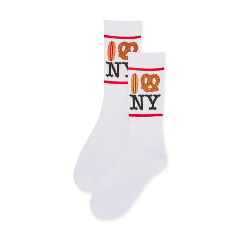 NYC Food Icons Socks - Red sold by Moma