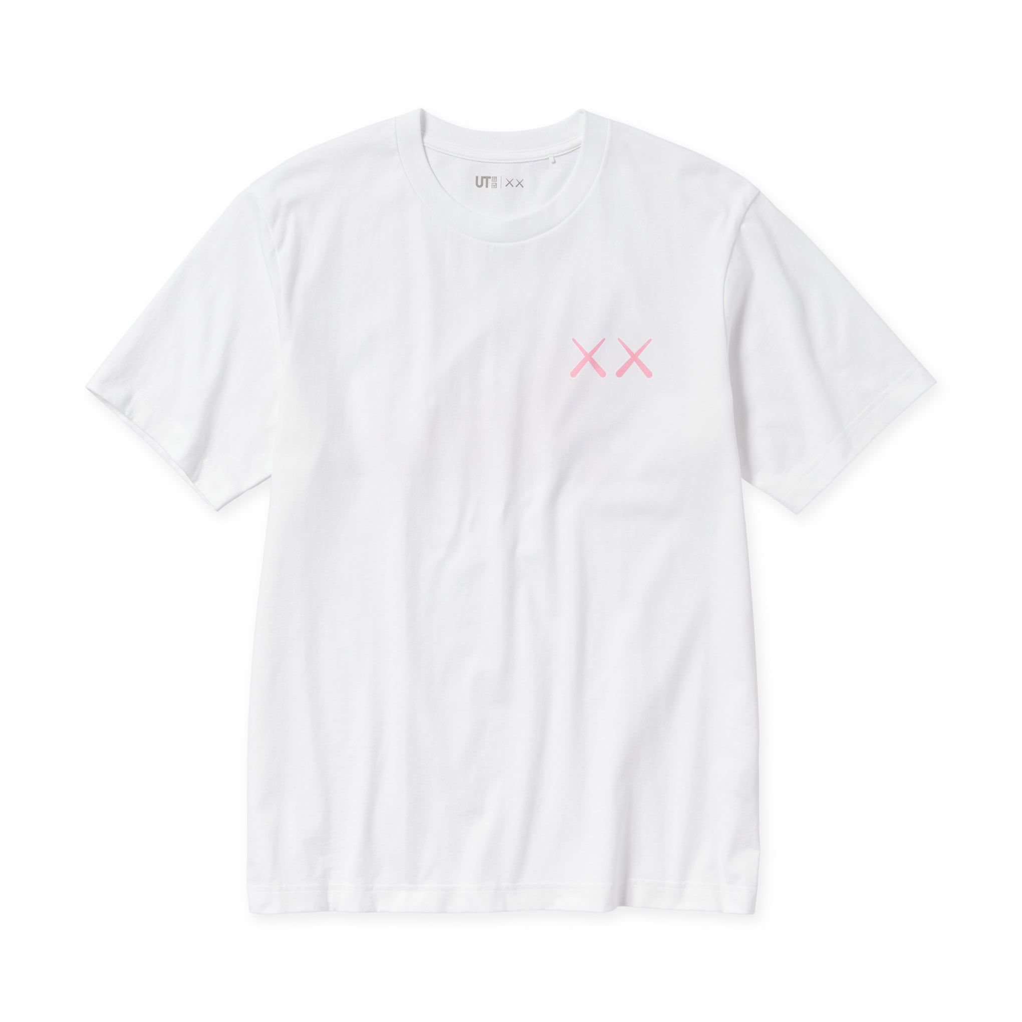 KAWS x UNIQLO Pink Time Off Cotton Short-Sleeve T-Shirt sold by Moma
