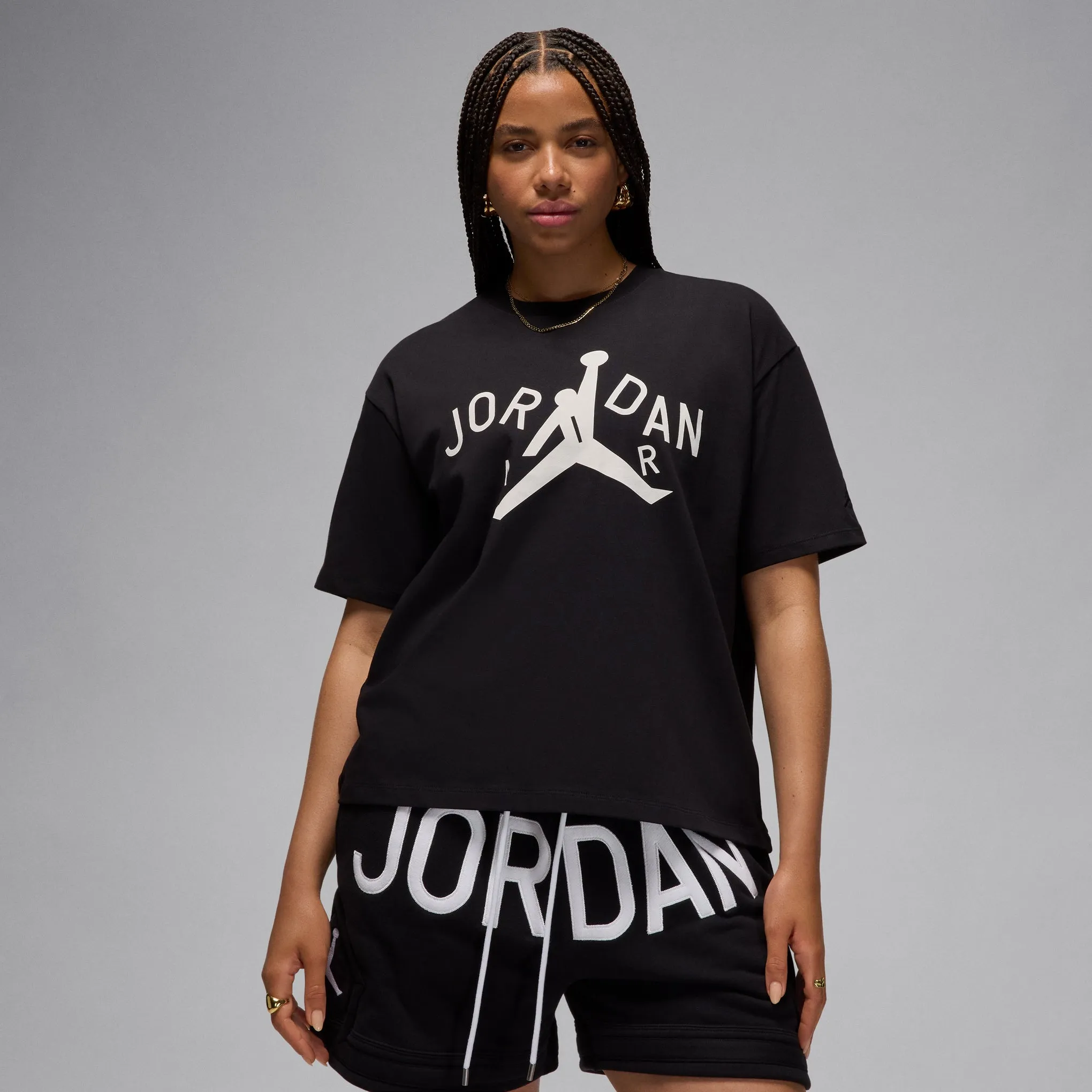 Jordan Brand x Nina Chanel Abney Short-Sleeve Cotton T-Shirt - Black sold by Moma product image thumbnail 2