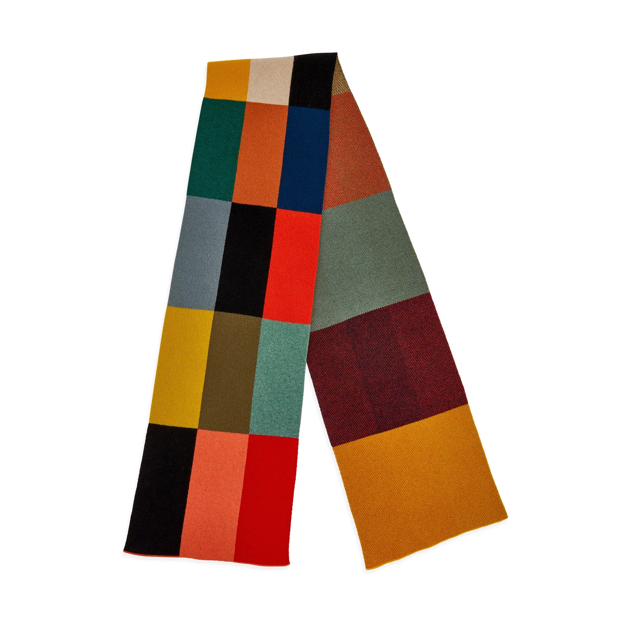 Jo Gordon Multicolor Check Wool Scarf sold by Moma product image thumbnail 3