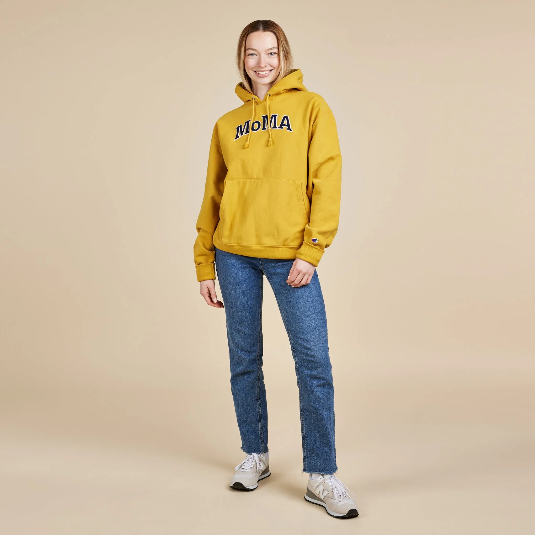 Champion Garment-Dyed Hoodie - MoMA Edition - Bold Nytop Gold sold by Moma product image thumbnail 4