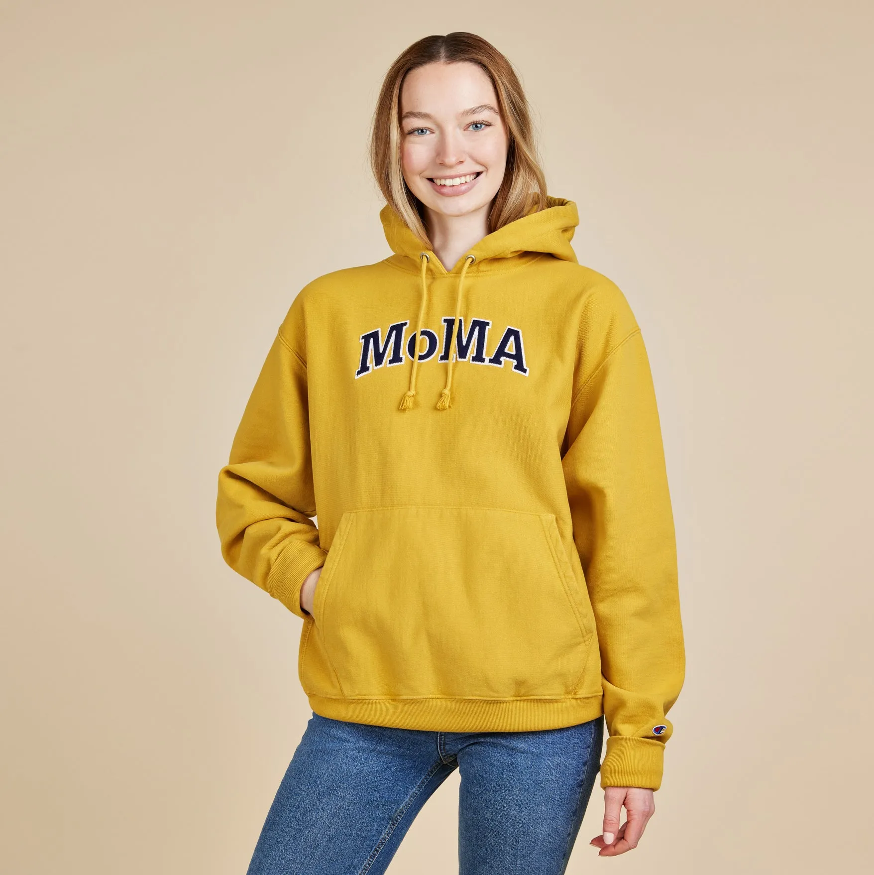 Champion Garment-Dyed Hoodie - MoMA Edition - Bold Nytop Gold sold by Moma product image thumbnail 2