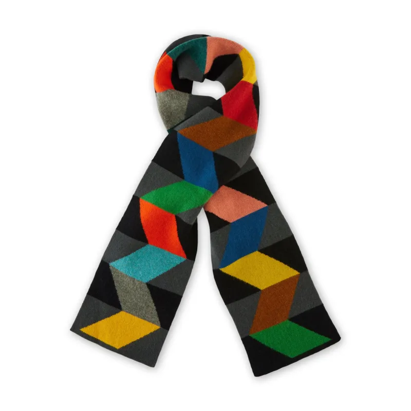 Jo Gordon Zigzag Ribbon Wool Scarf sold by Moma