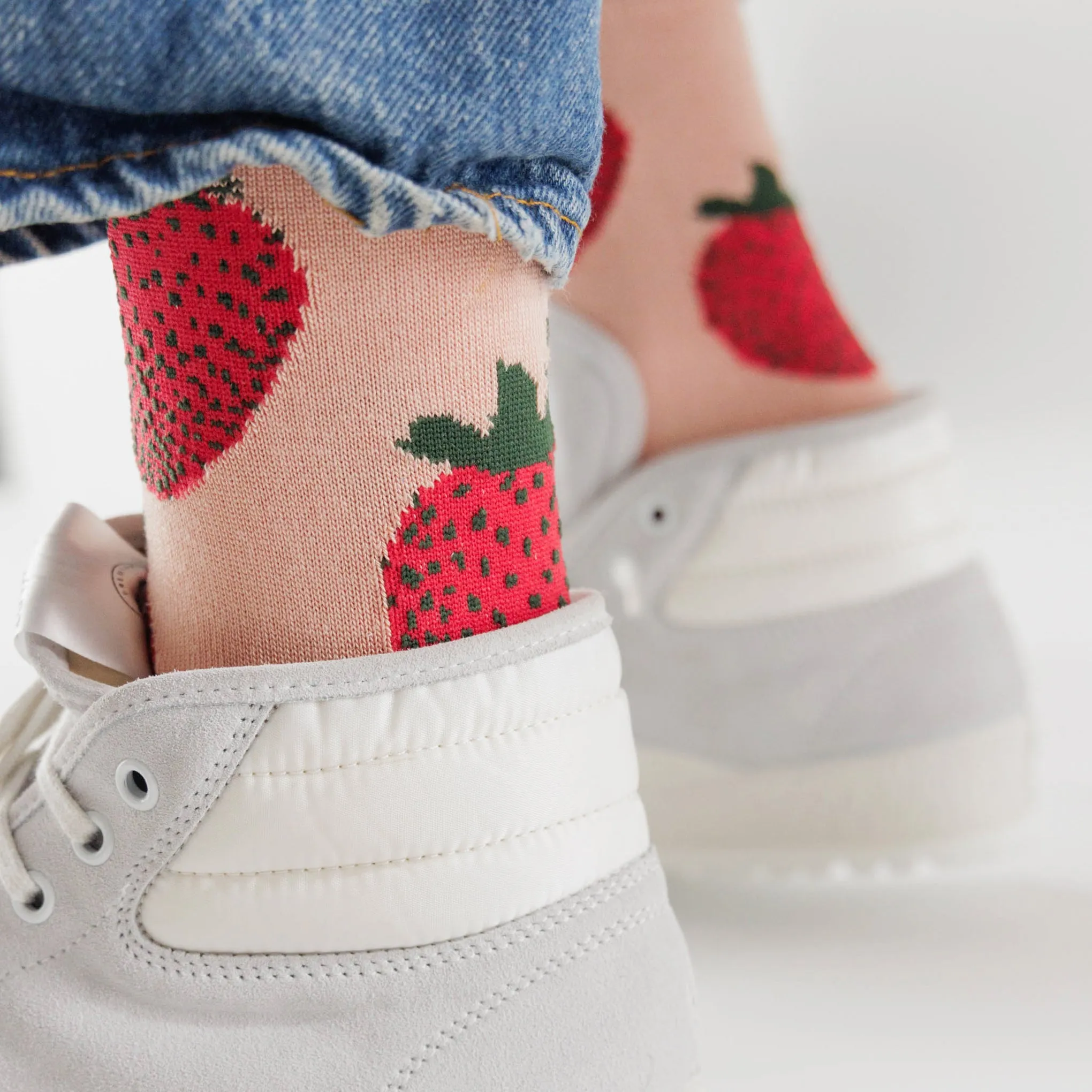 Baggu Crew Socks - Strawberry sold by Moma product image thumbnail 3