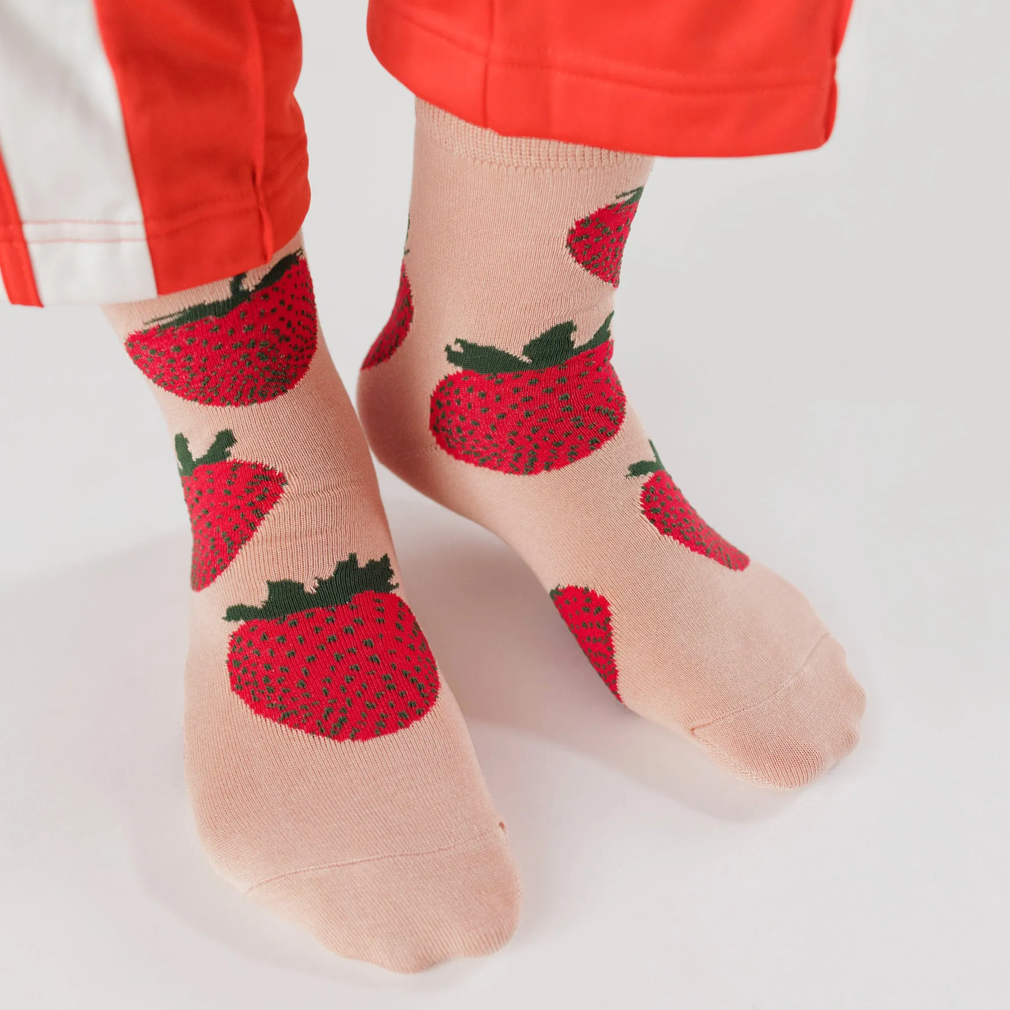 Baggu Crew Socks - Strawberry sold by Moma product image thumbnail 2